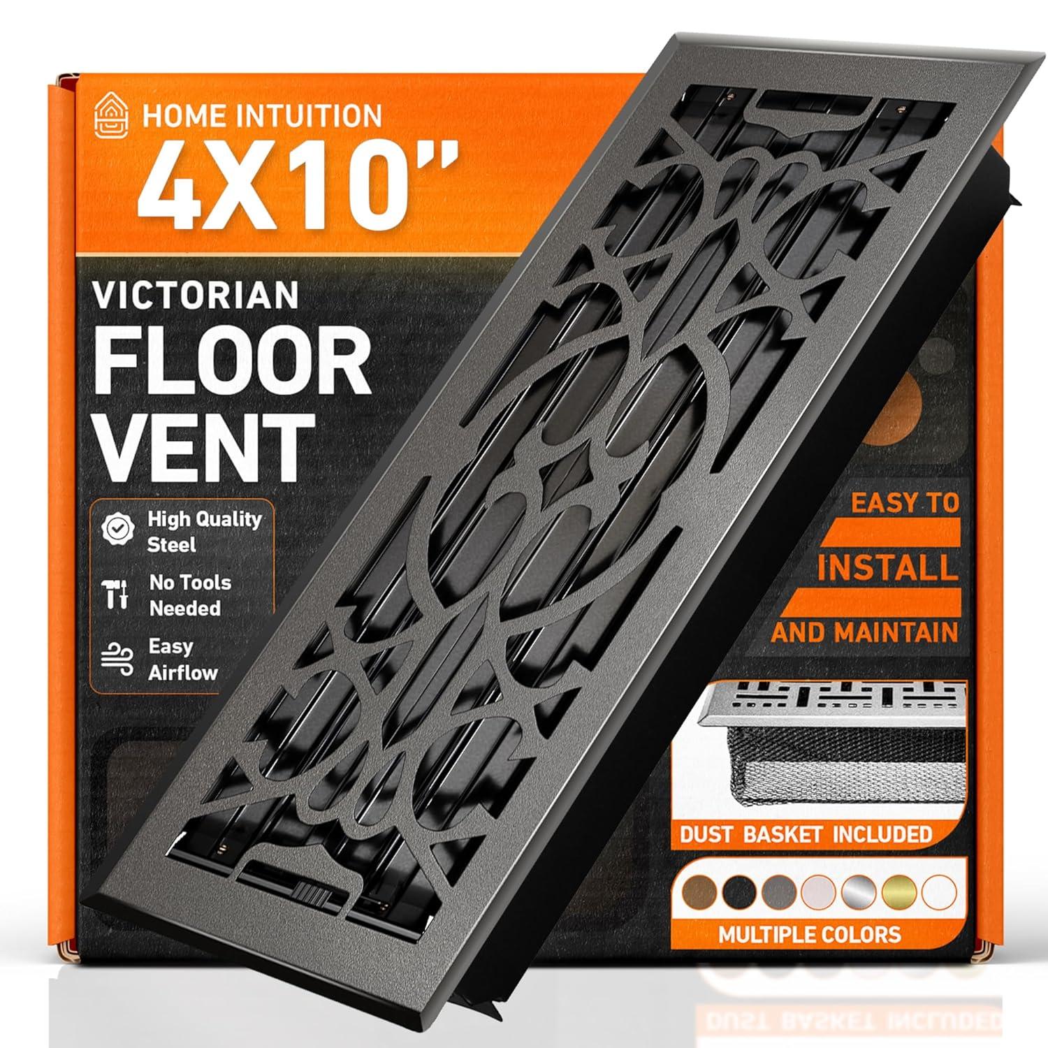 Home Intuition Victorian Floor Vent Cover Register With Mesh Net
