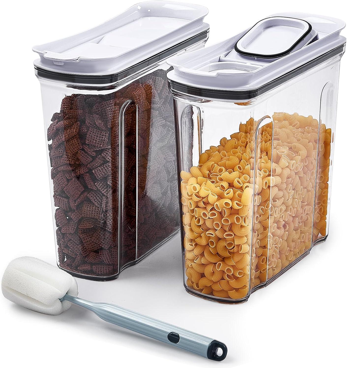 White BPA-Free Plastic Airtight Food Storage Containers Set