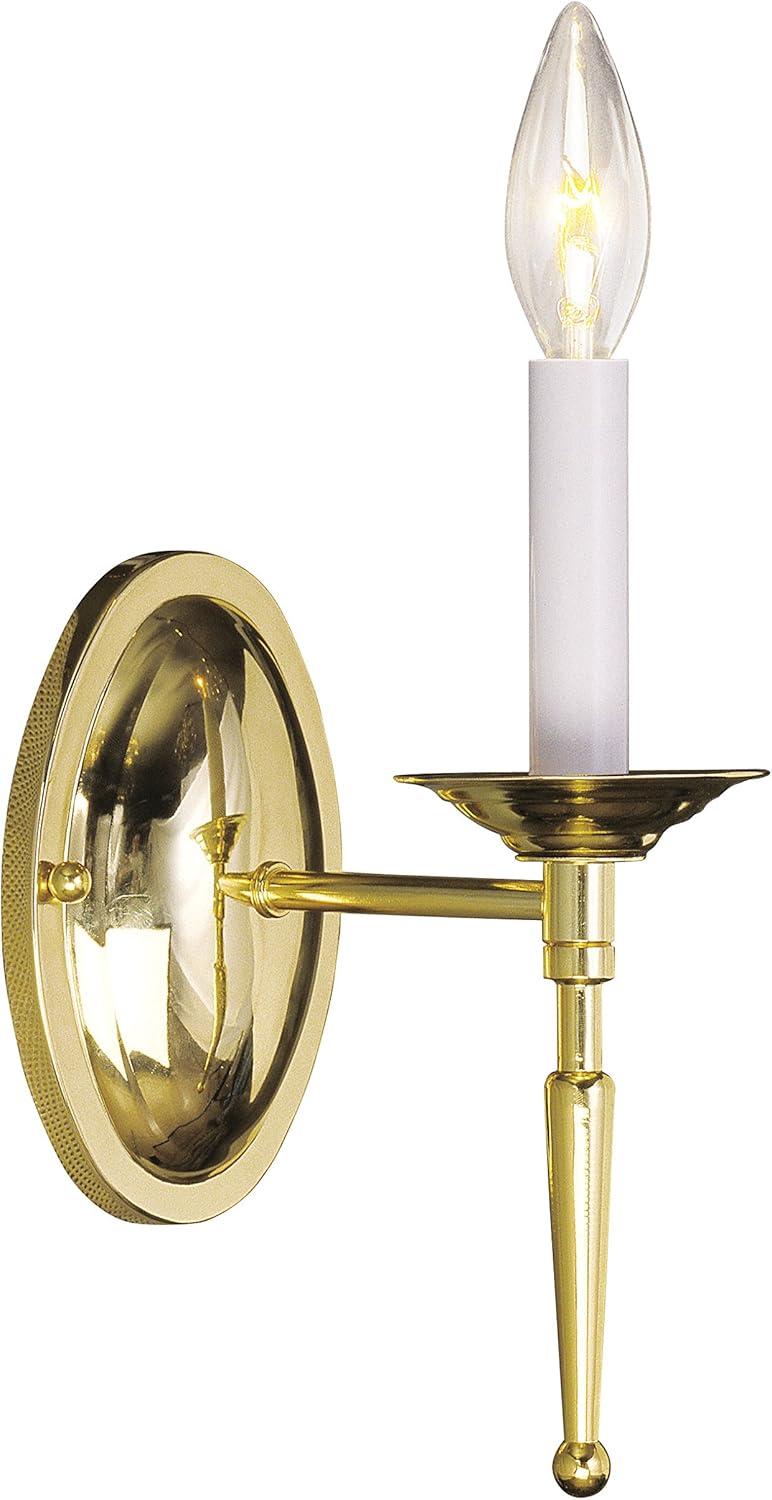 Livex Lighting Williamsburgh 1 - Light Wall Light in  Polished Brass