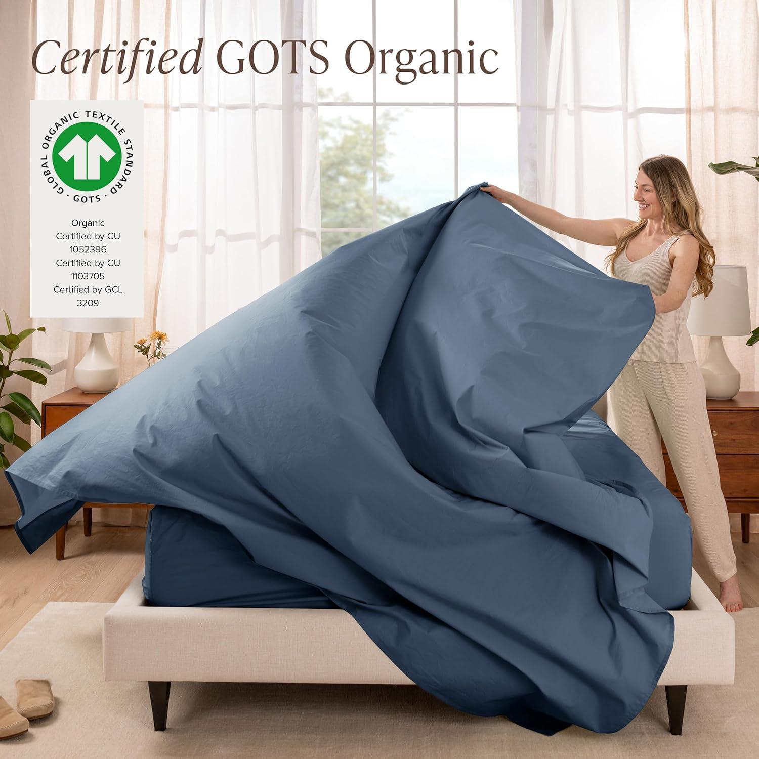 Bare Home 100% Cotton Percale Sheet Set