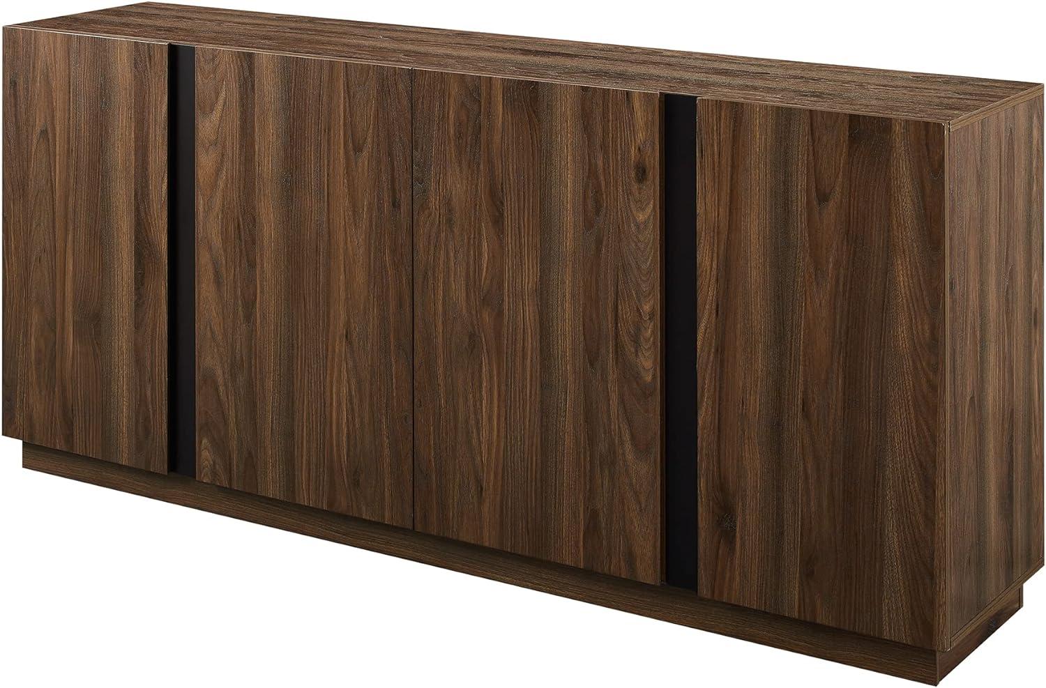 Dark Walnut 70" Minimalist Engineered Wood Sideboard