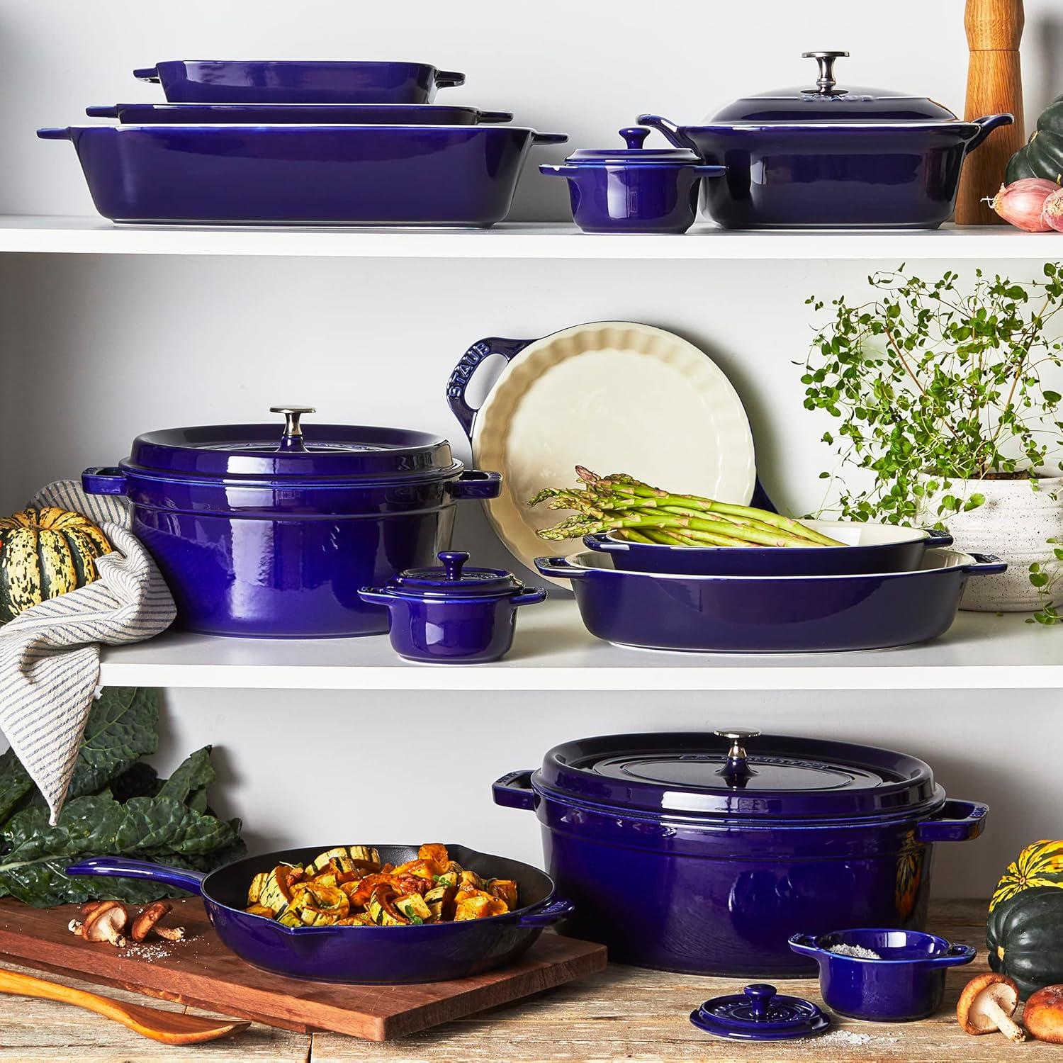 Staub 9-inch Royal Blue Ceramic Pie Dish