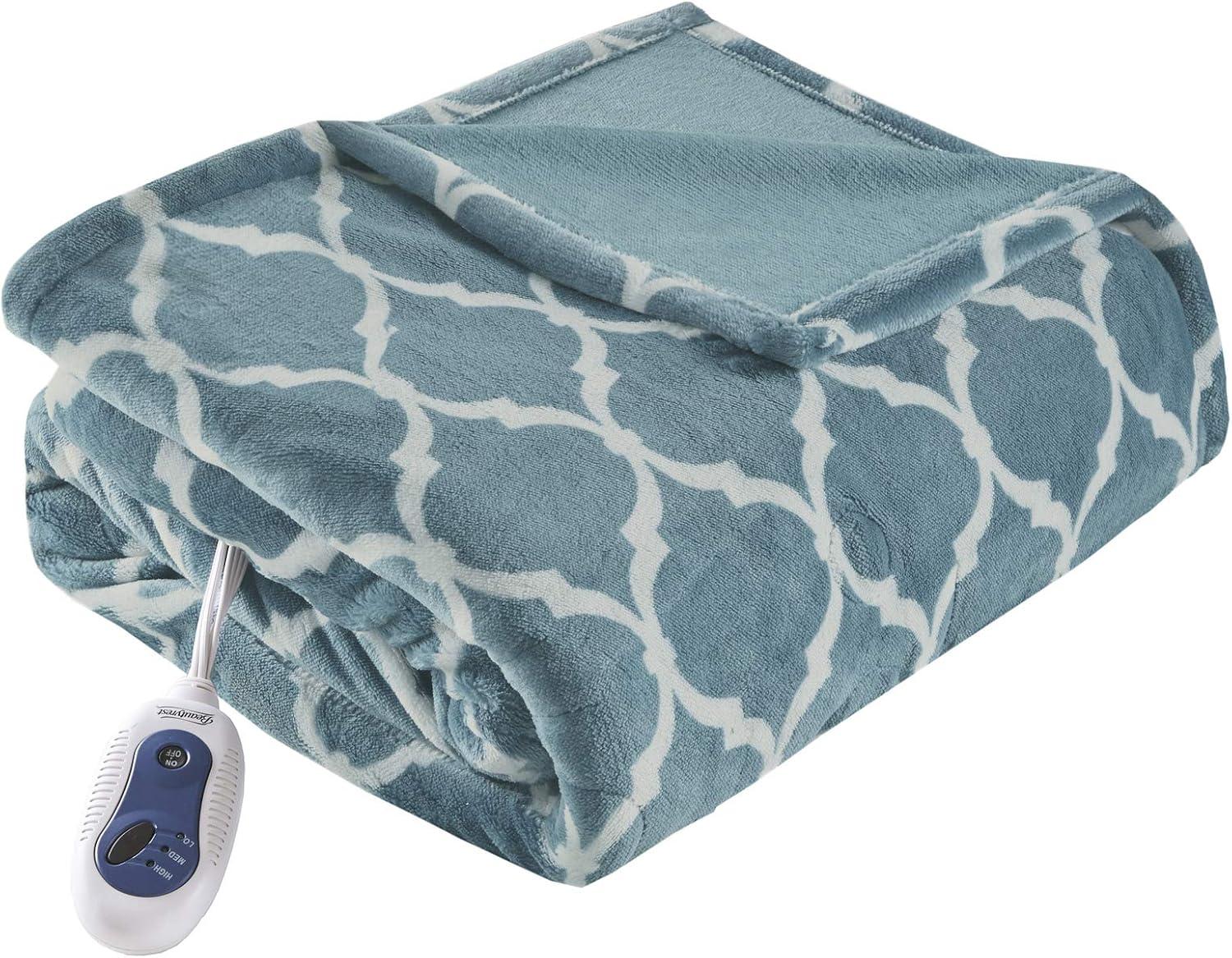 Beautyrest Heated Ogee Oversized Throw