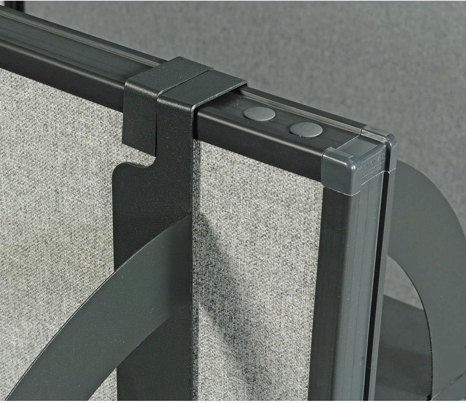 36"W Hanging Shelf, Black, For 1-3/4" Partition/Cubicle Panels