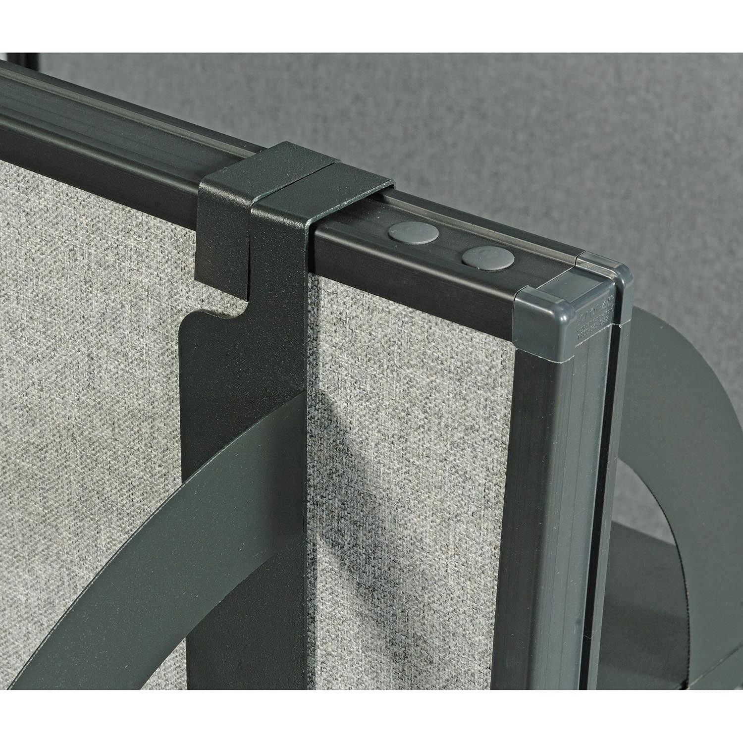 36"W Hanging Shelf, Black, For 1-3/4" Partition/Cubicle Panels