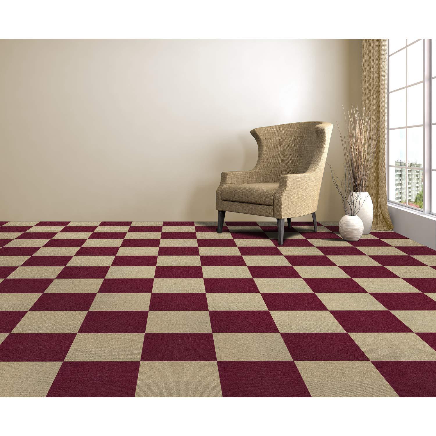 Achim Importing Co Nexus 12'' W x 12'' L Level Loop Adhesive, Peel & Stick Polyester Carpet Tile