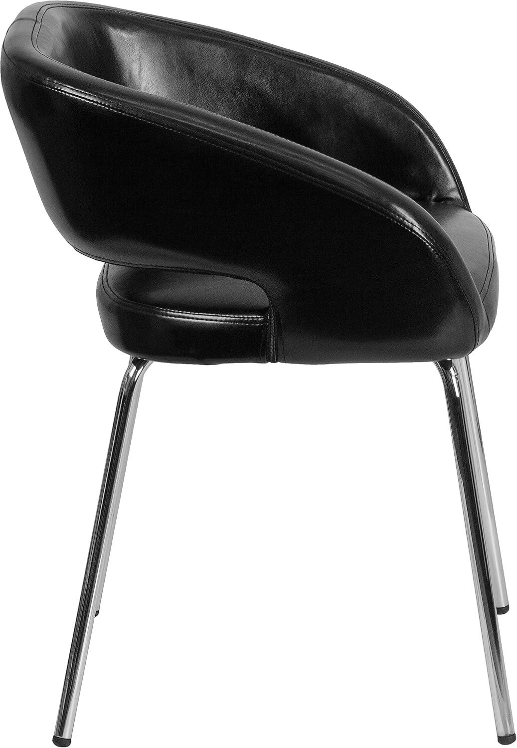 Flash Furniture Fusion Series Contemporary LeatherSoft Side Reception Chair with Chrome Legs