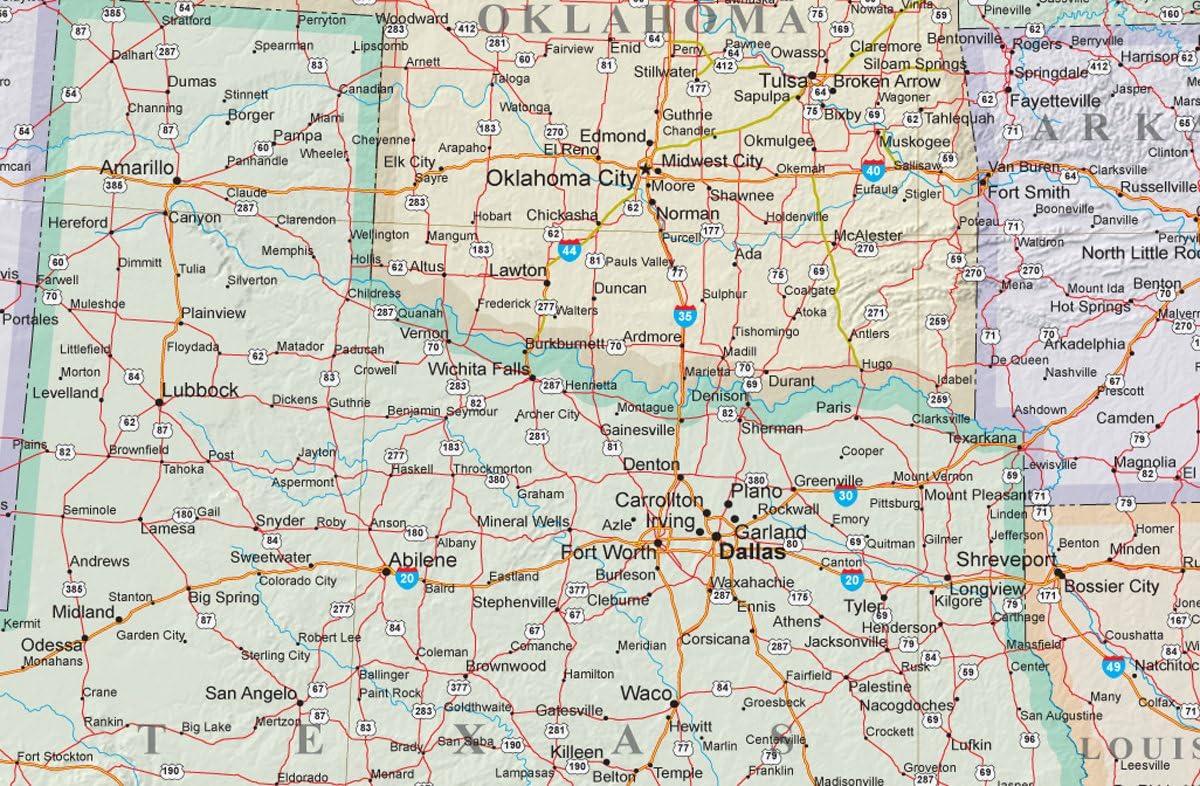 48x70 United States Executive Wall Map - Laminated