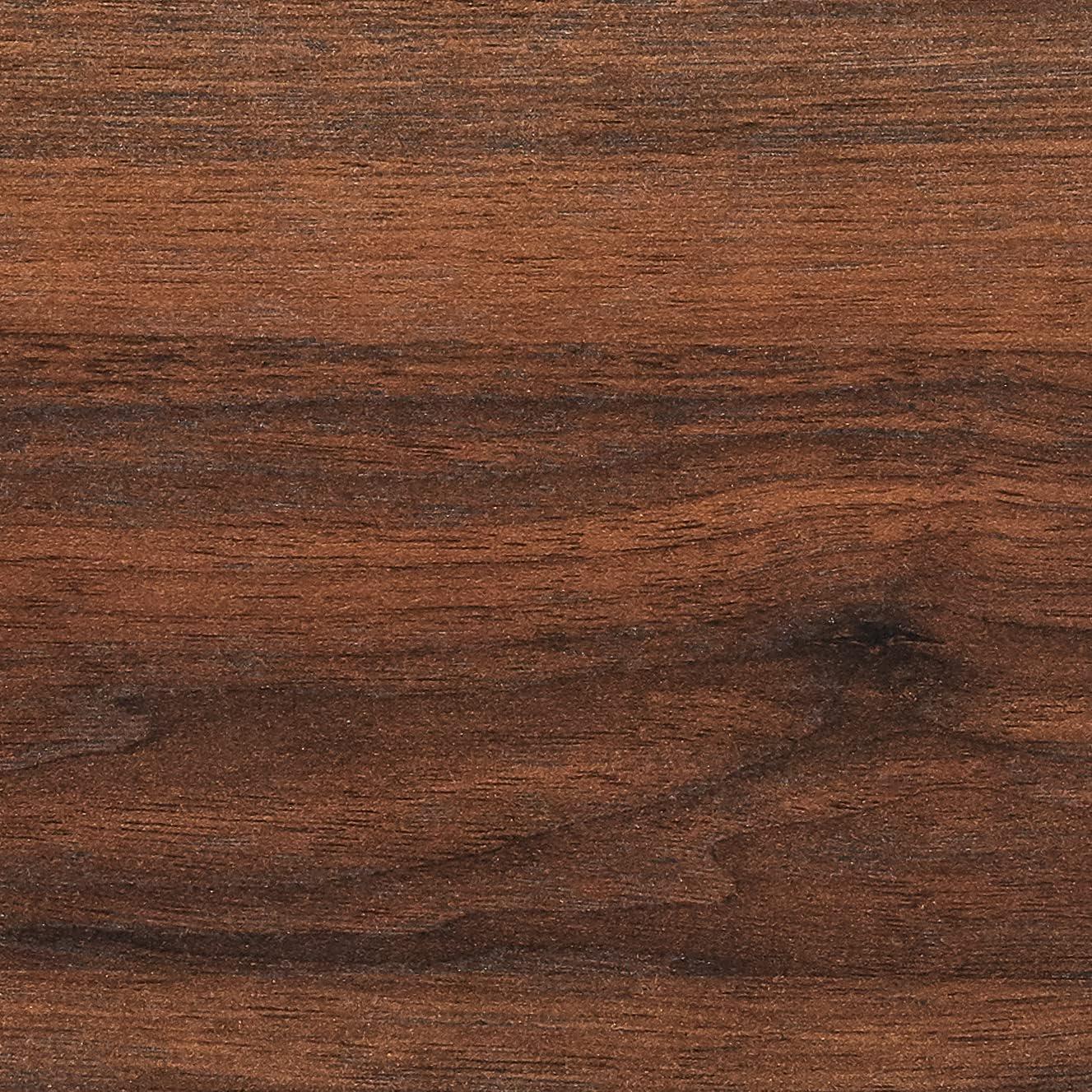 Columbia Walnut and Black Rectangular Wood End Tables, Set of 2