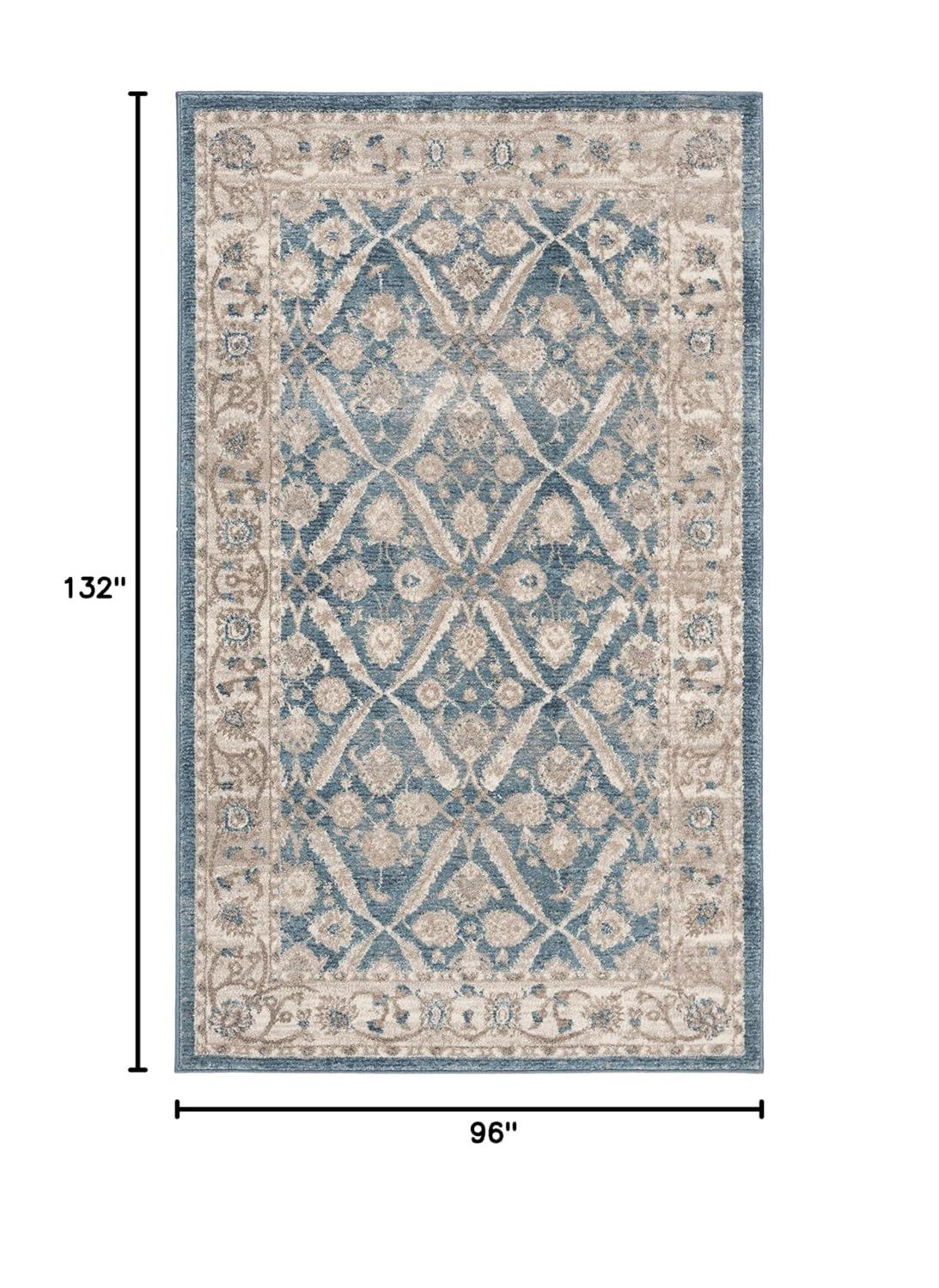 Sofia SOF378 Power Loomed Indoor Area Rug - Blue/Beige - 8'x11' - Safavieh