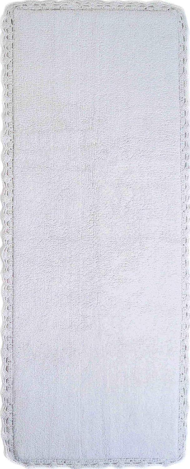 Crochet Bath Rug Runner White(22"X60") - Chesapeake Merch Inc.