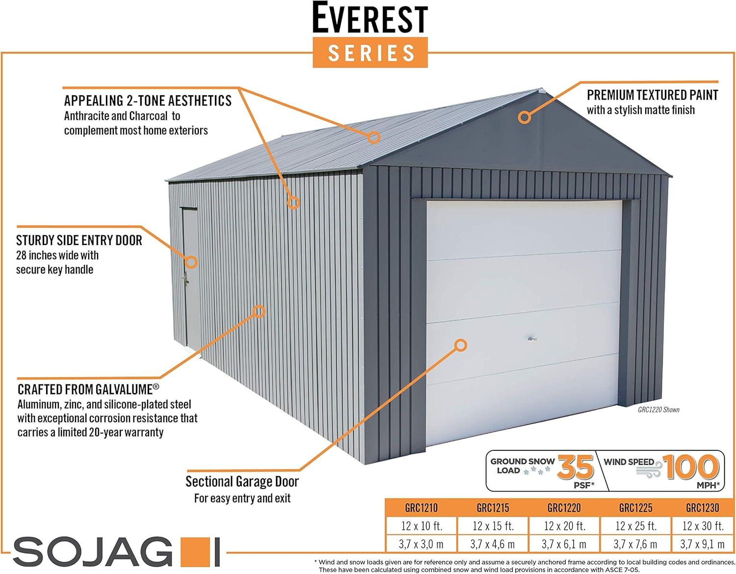 Sojag Everest Metal Garage Shed