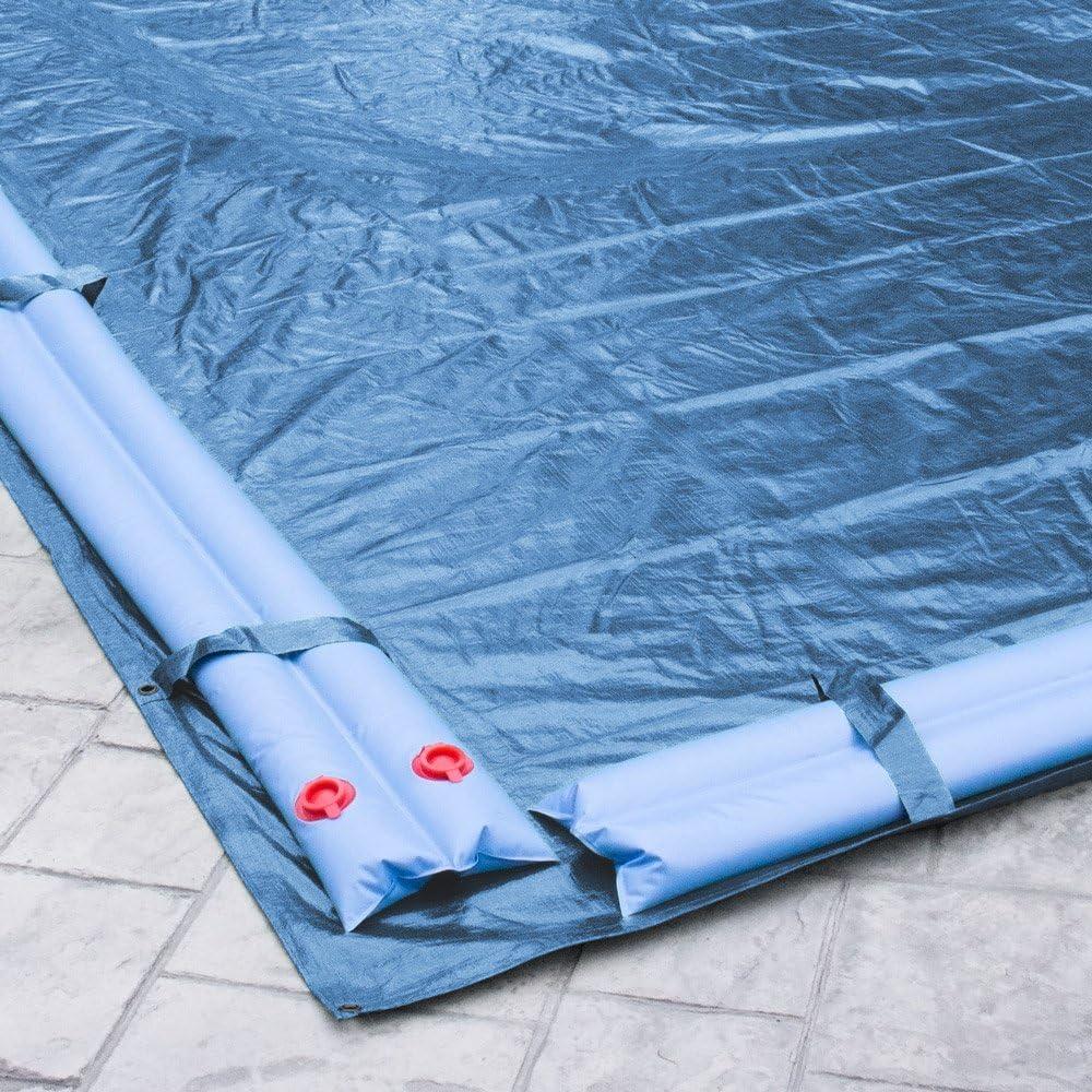 Heavy-Duty Blue Rectangular Winter Pool Cover for In-Ground Pools