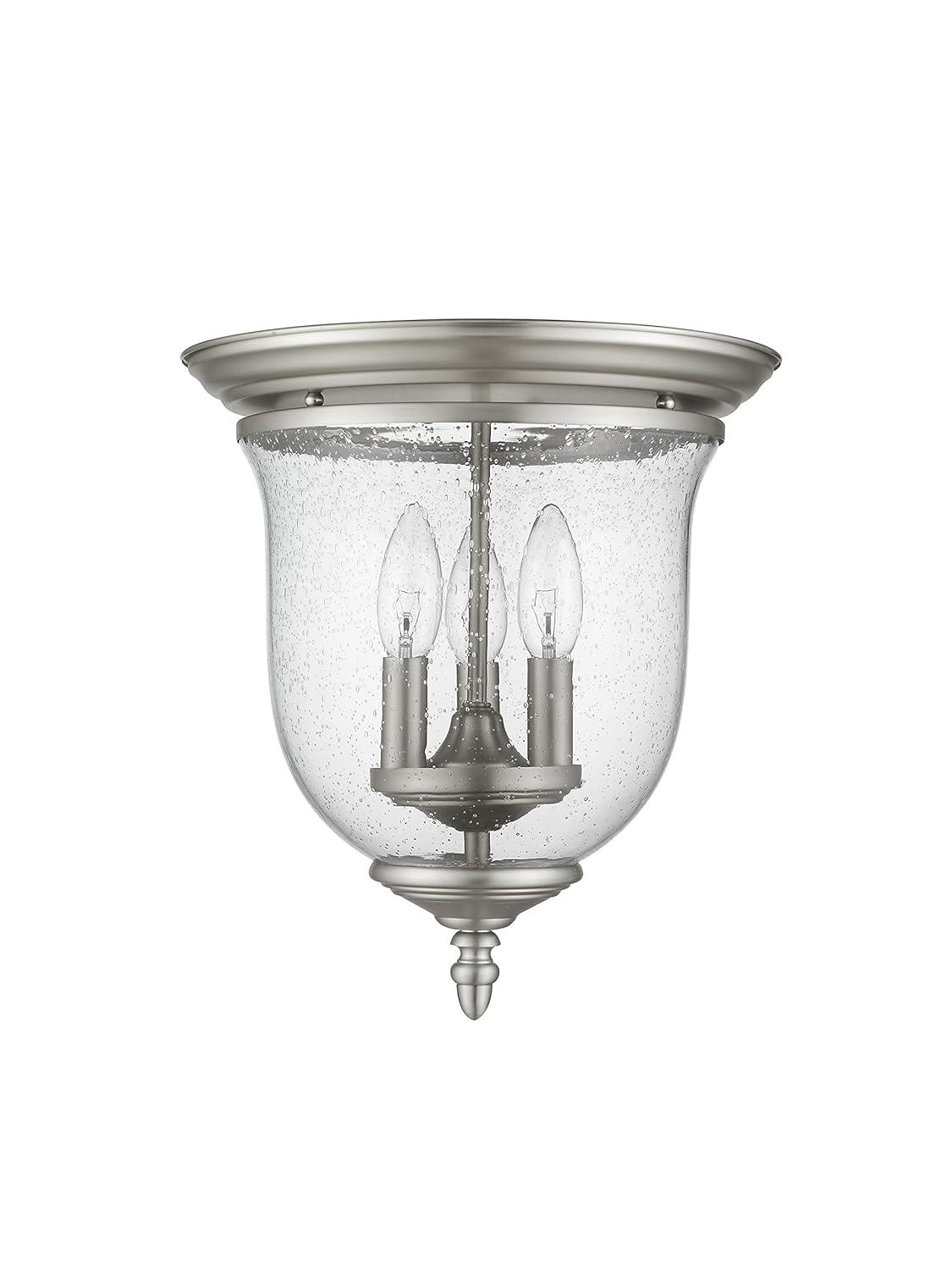 Livex Lighting Legacy 3 - Light Flush Mount in  Brushed Nickel