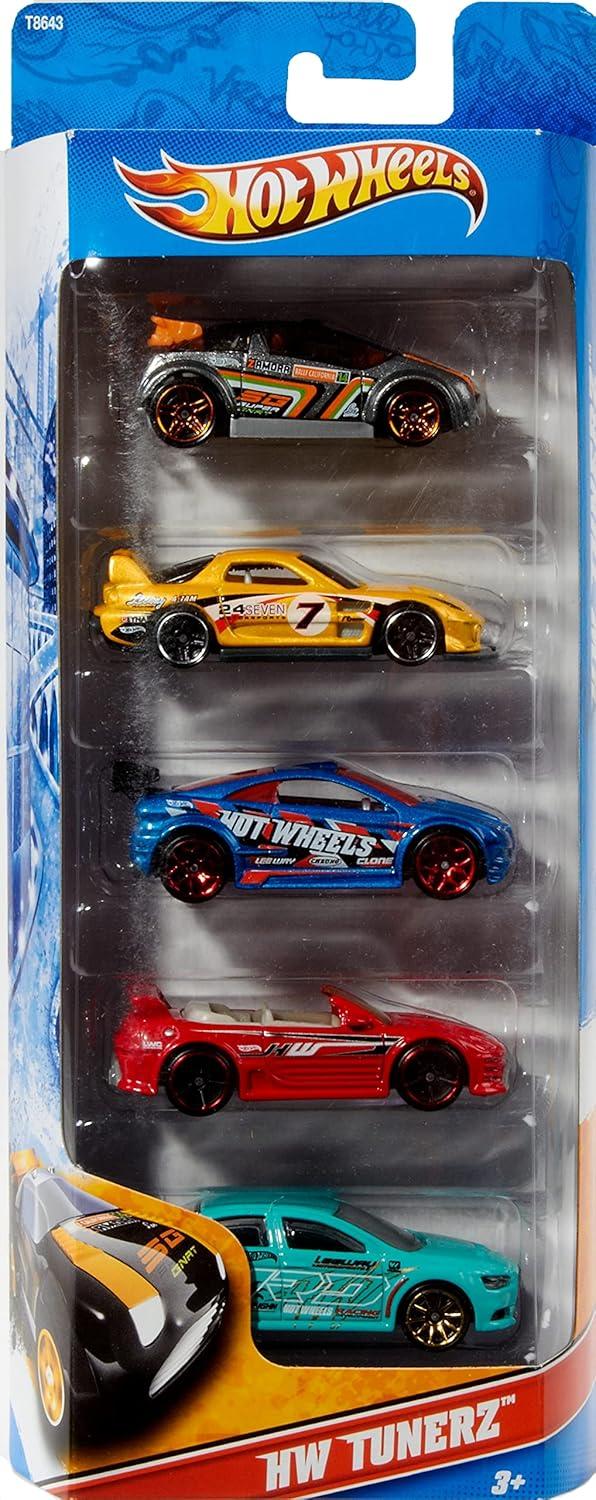 Hot Wheels Diecast  Cars -  5pk (Colors May Vary)