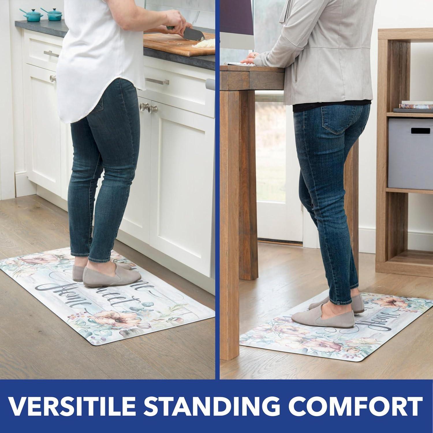 SoHome Cozy Living Home Sweet Home Floral Anti-Fatigue Mat