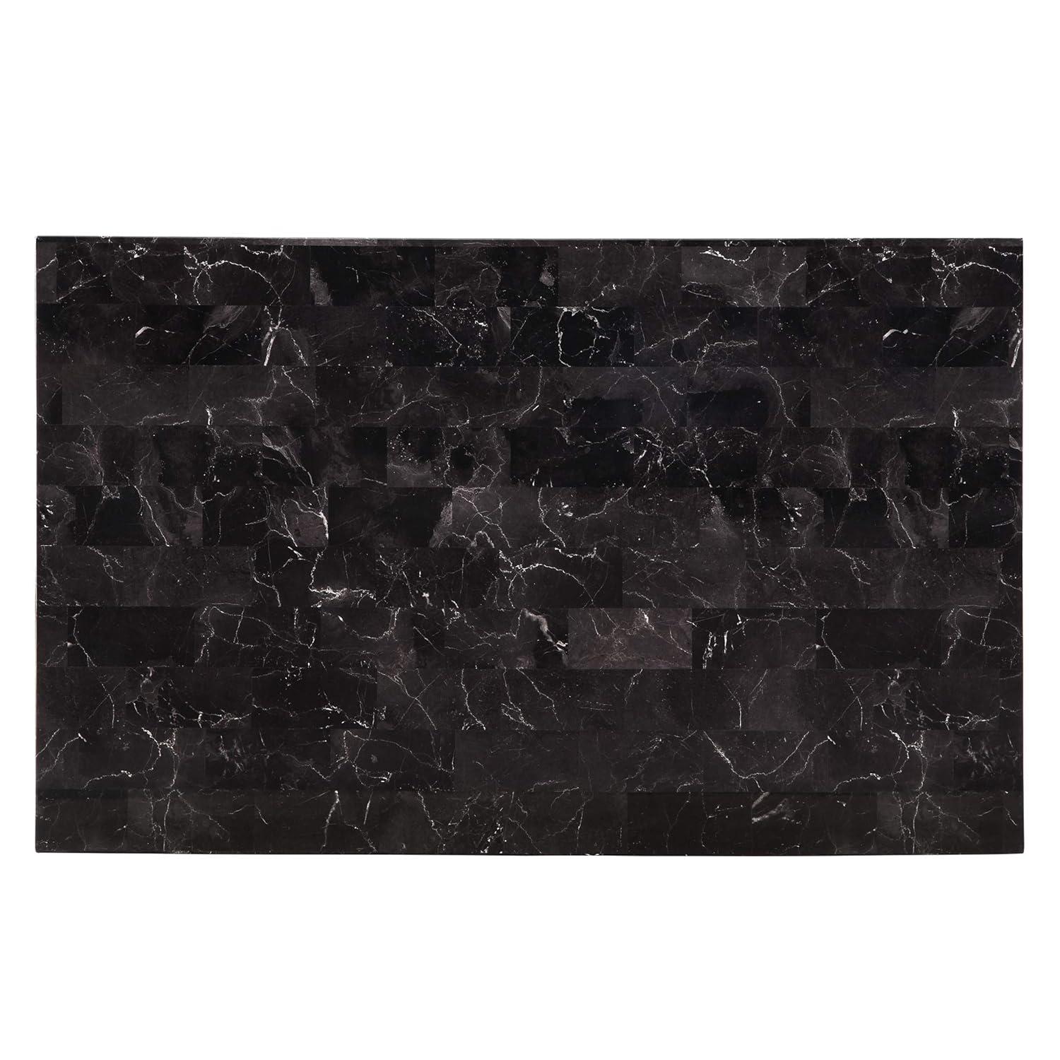 YOJFOTOOUQYUAN. Tempe 48" x 30" Dining Table, Black