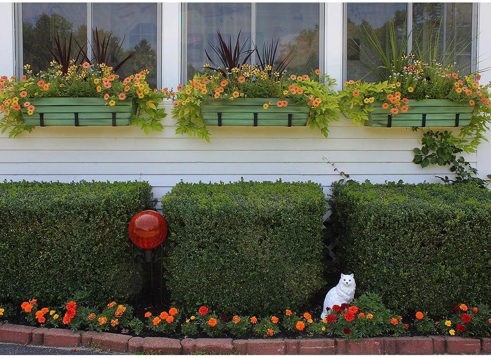 Large Green Galvanized Steel Flower Box Planter