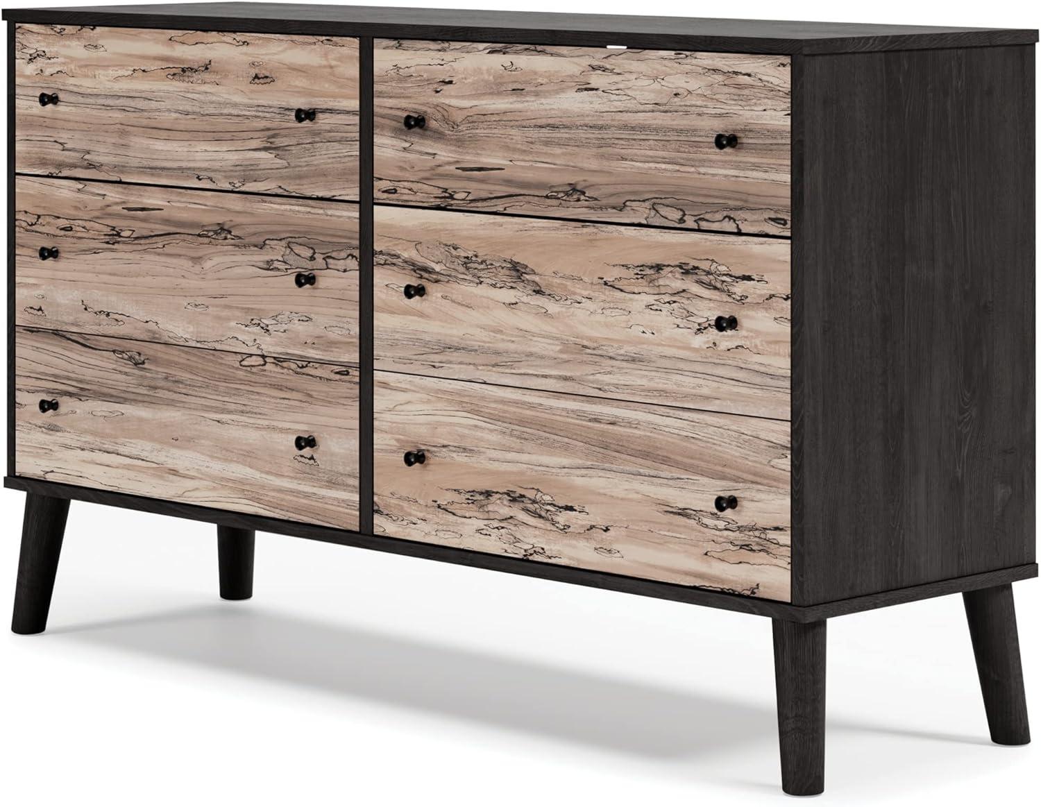 Signature Design by Ashley Contemporary Piperton Dresser, Two-tone Brown/Black