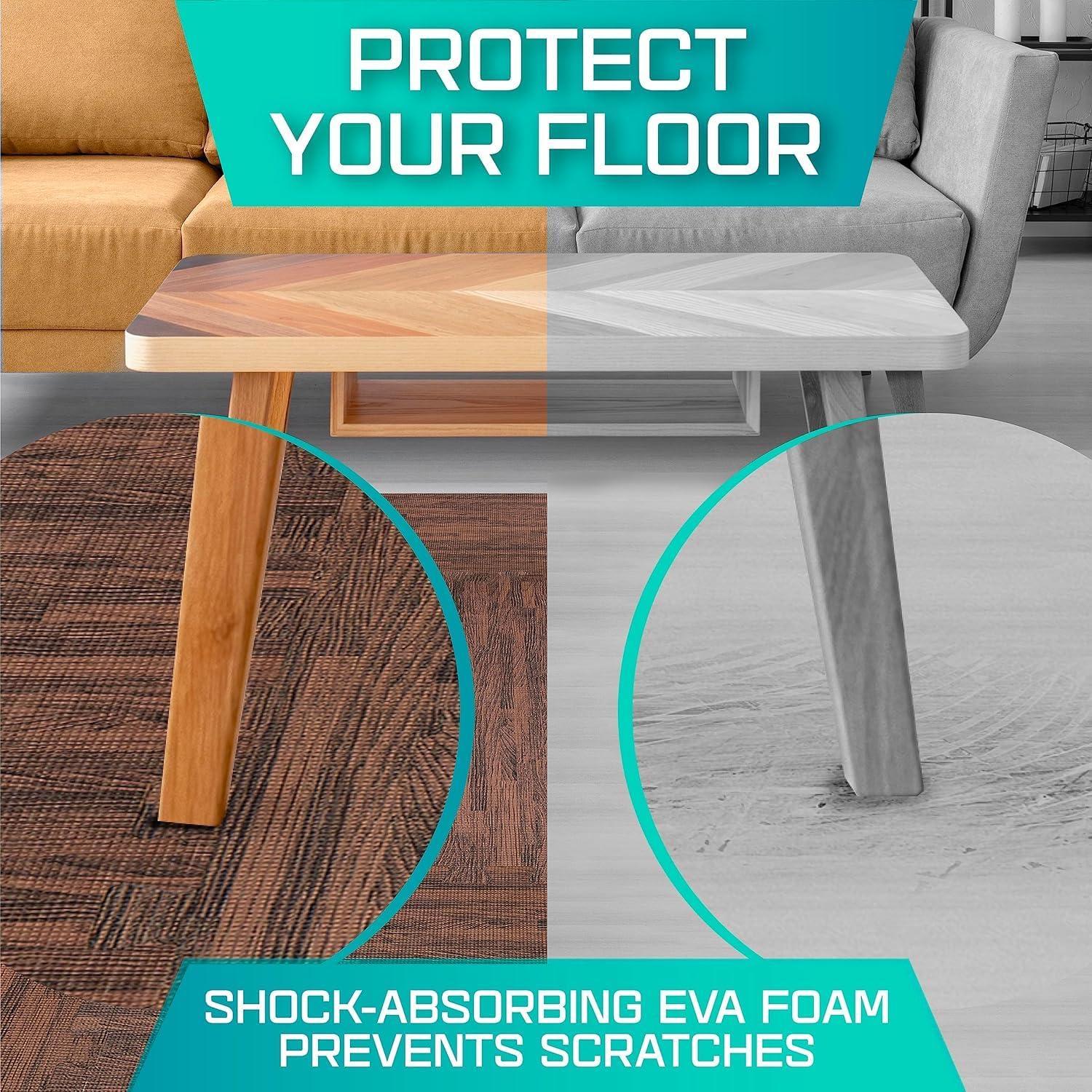 Bme Premium 24" L x 24" W x 0.375" EVA Interlocking Foam Floor Tiles, Non-Slip Gym Mats for Muti-use
