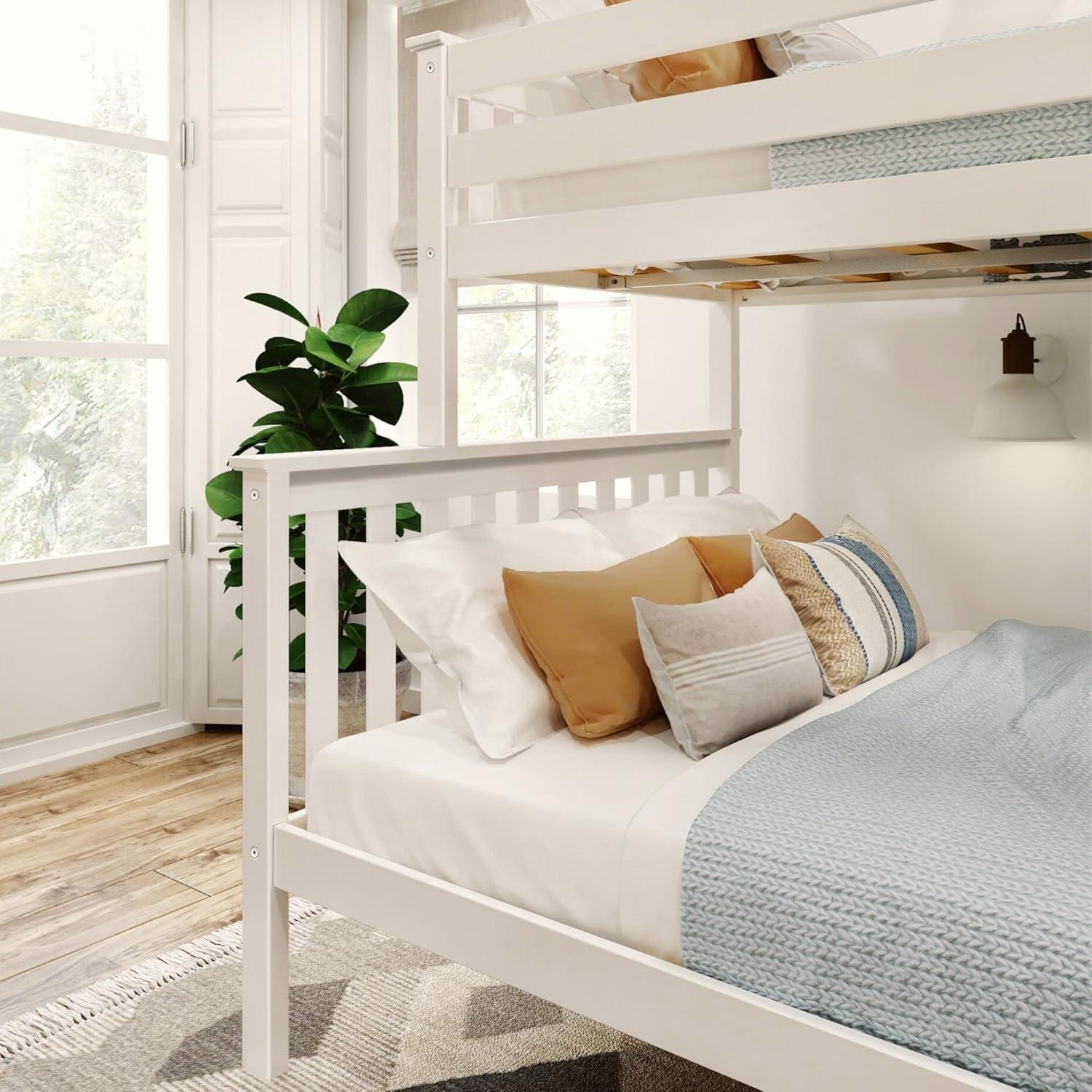 Plank+Beam Bunk Bed Twin over Full, Classic Adults Bunk Beds Solid Wood, No Box Spring Needed