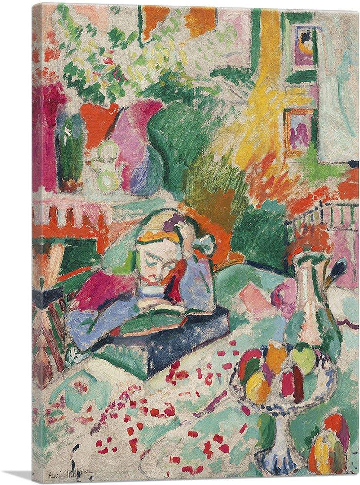 ARTCANVAS " Interior With A Young Girl 1905 " by Henri Matisse Painting Print