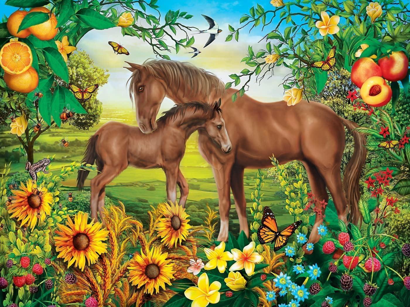 MasterPieces Inc Neighs & Nuzzles 300 Piece Large EZ Grip Jigsaw Puzzle