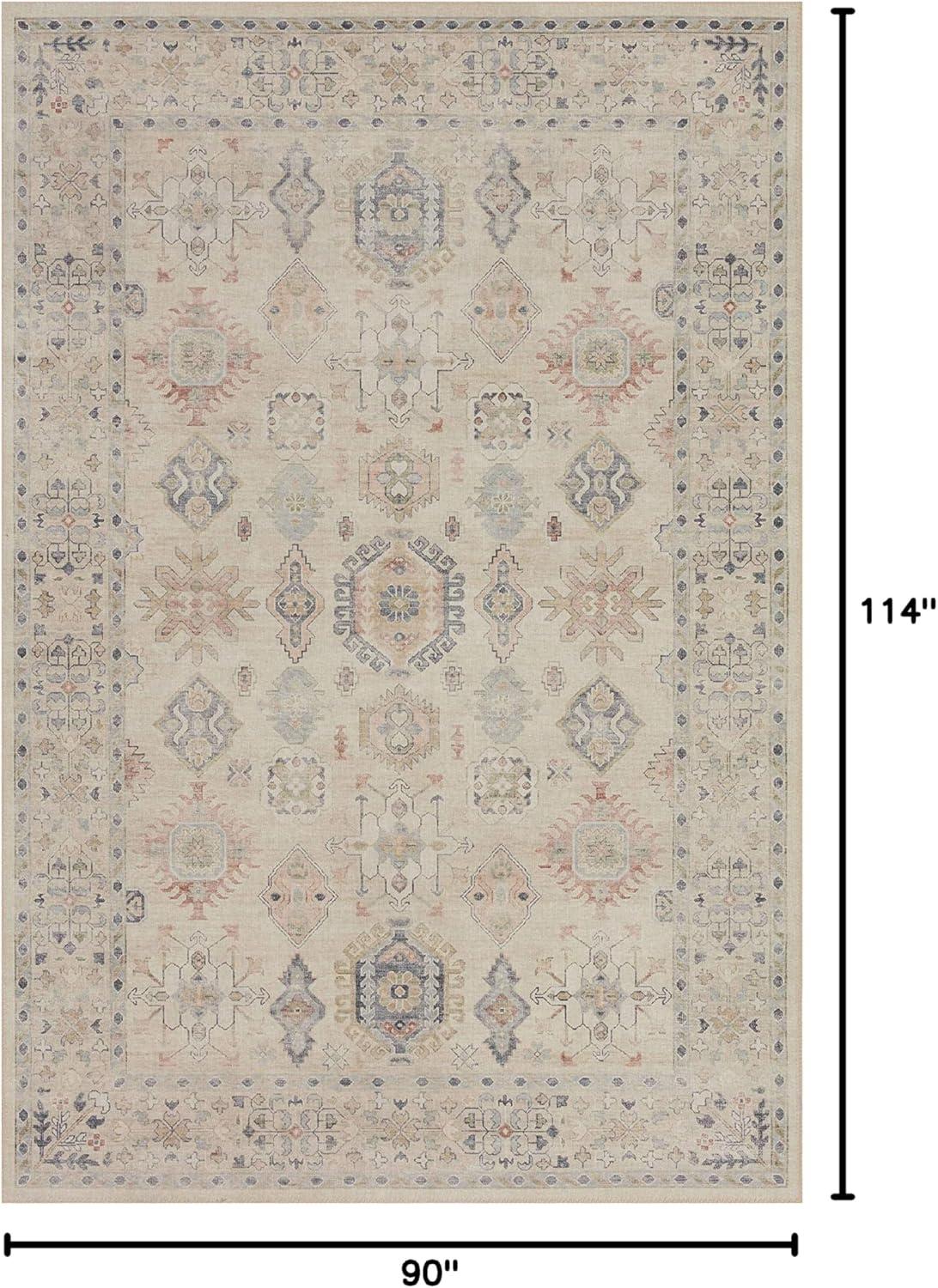 Loloi II Hathaway Printed Oriental Beige / Multi Area Rug