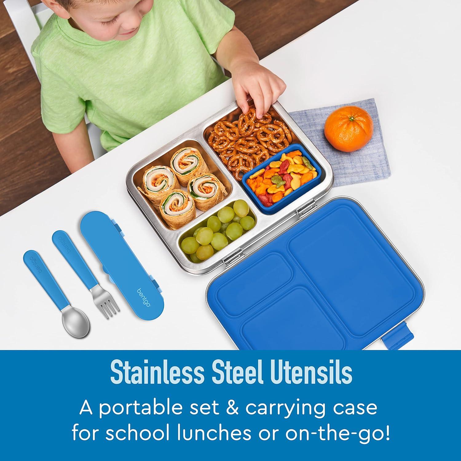 Bentgo Kids' Stainless Steel Utensil - Blue