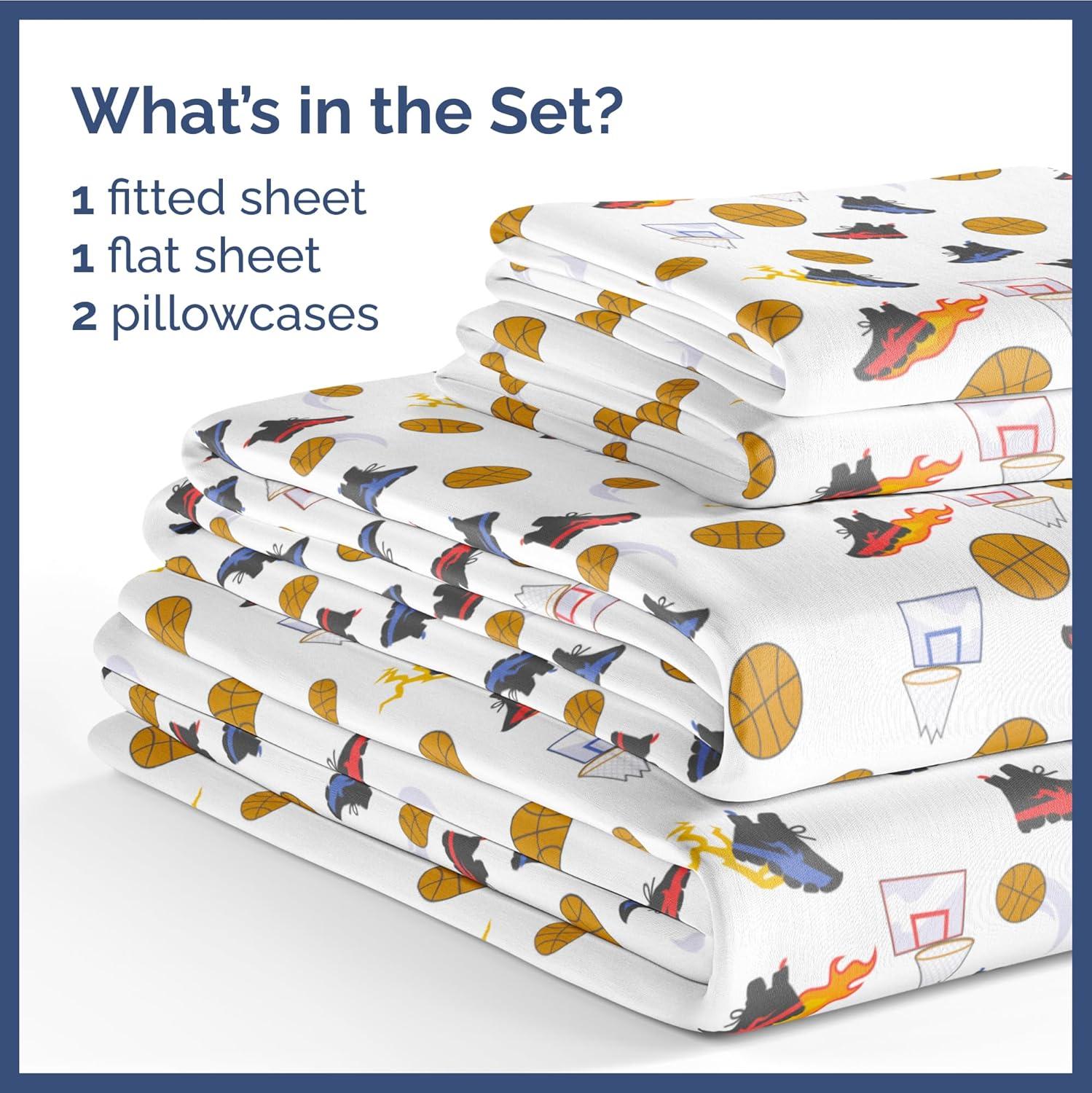 Kids 4 Piece Microfiber Sheet Set - CGK Linens.