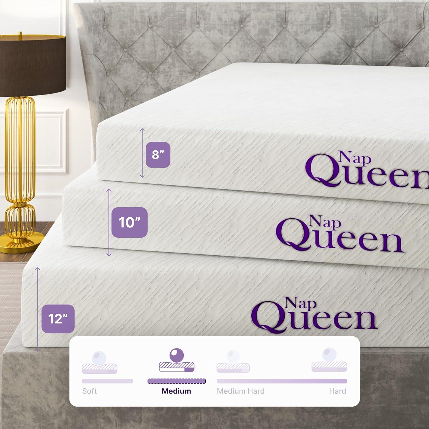 NapQueen 8" Elizabeth Cooling Gel Memory Foam Mattress