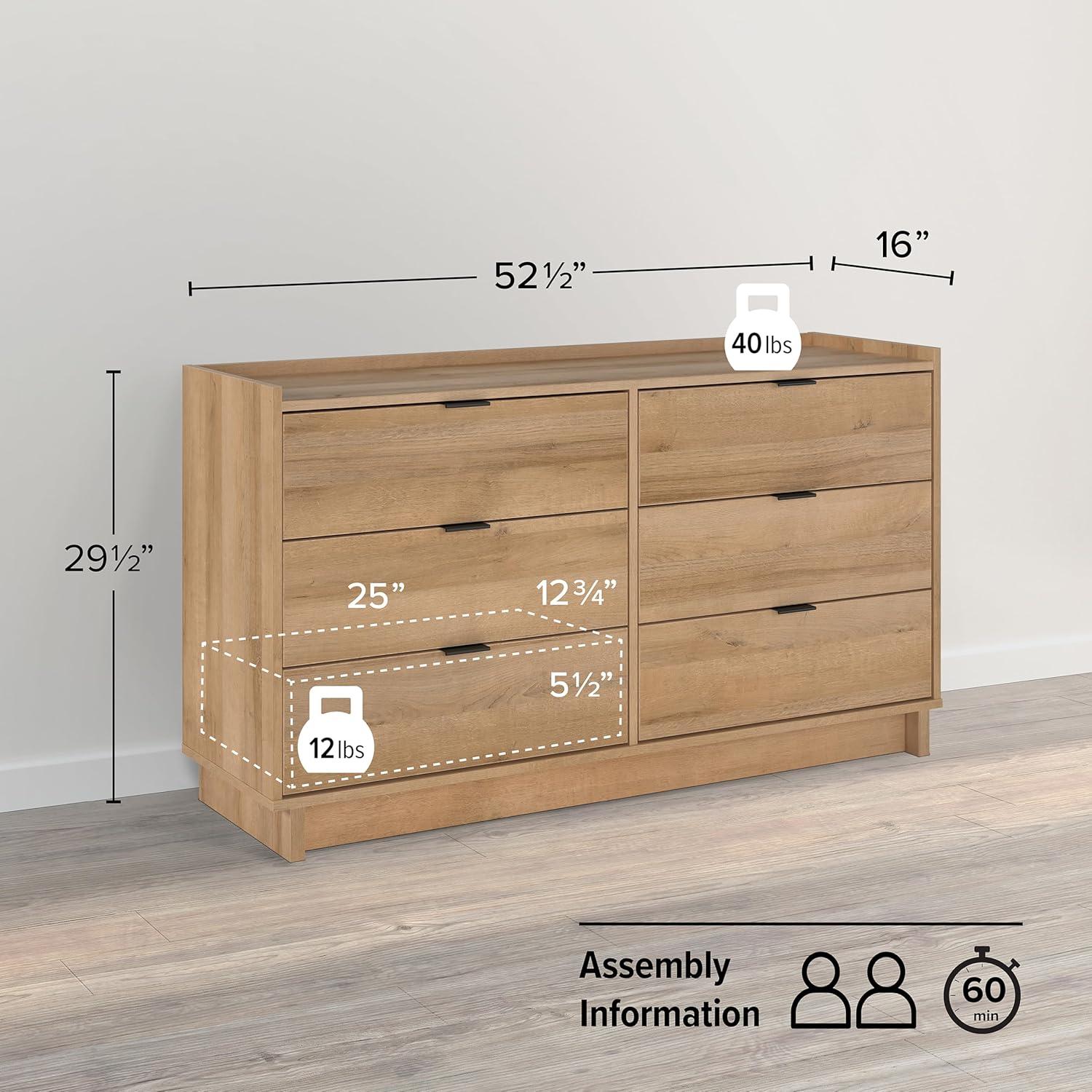 Wade Logan® Chaunta 52.5'' W 6 - Drawer Dresser