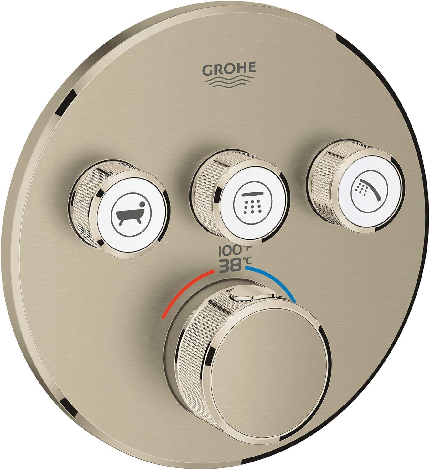 GROHE Grohtherm Triple-Function Shower Thermostatic Valve Trim Kit