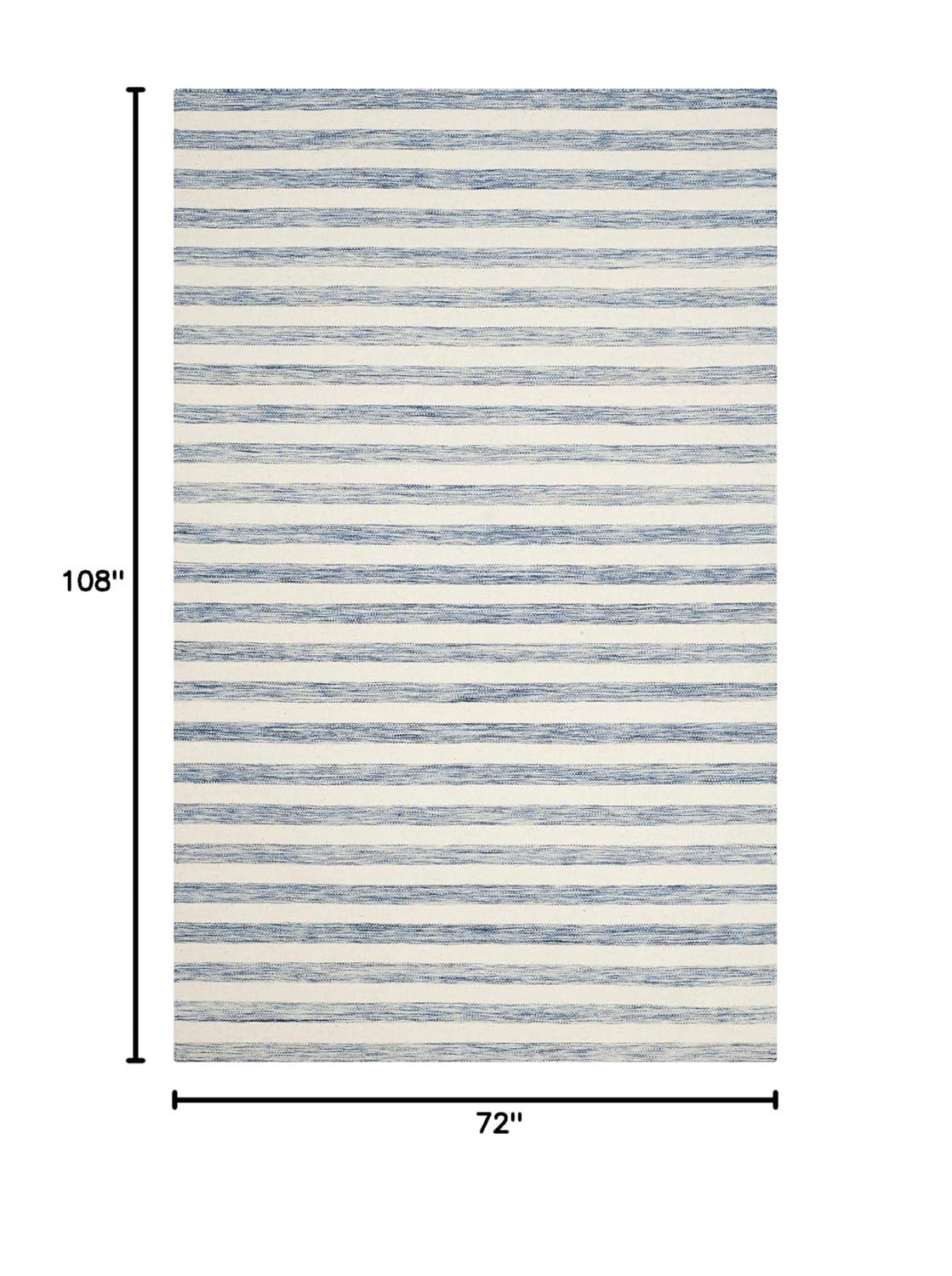 Dhurries DHU575 Hand Woven Area Rug - Grey/Ivory - 6'x9' - Safavieh.