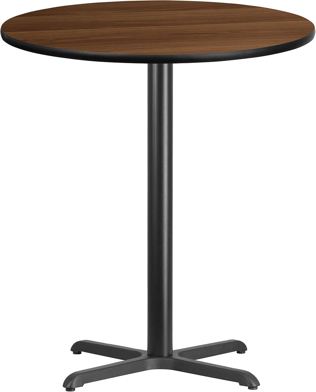 Carrus Round Laminate Dining Table Top with X-Shaped Base