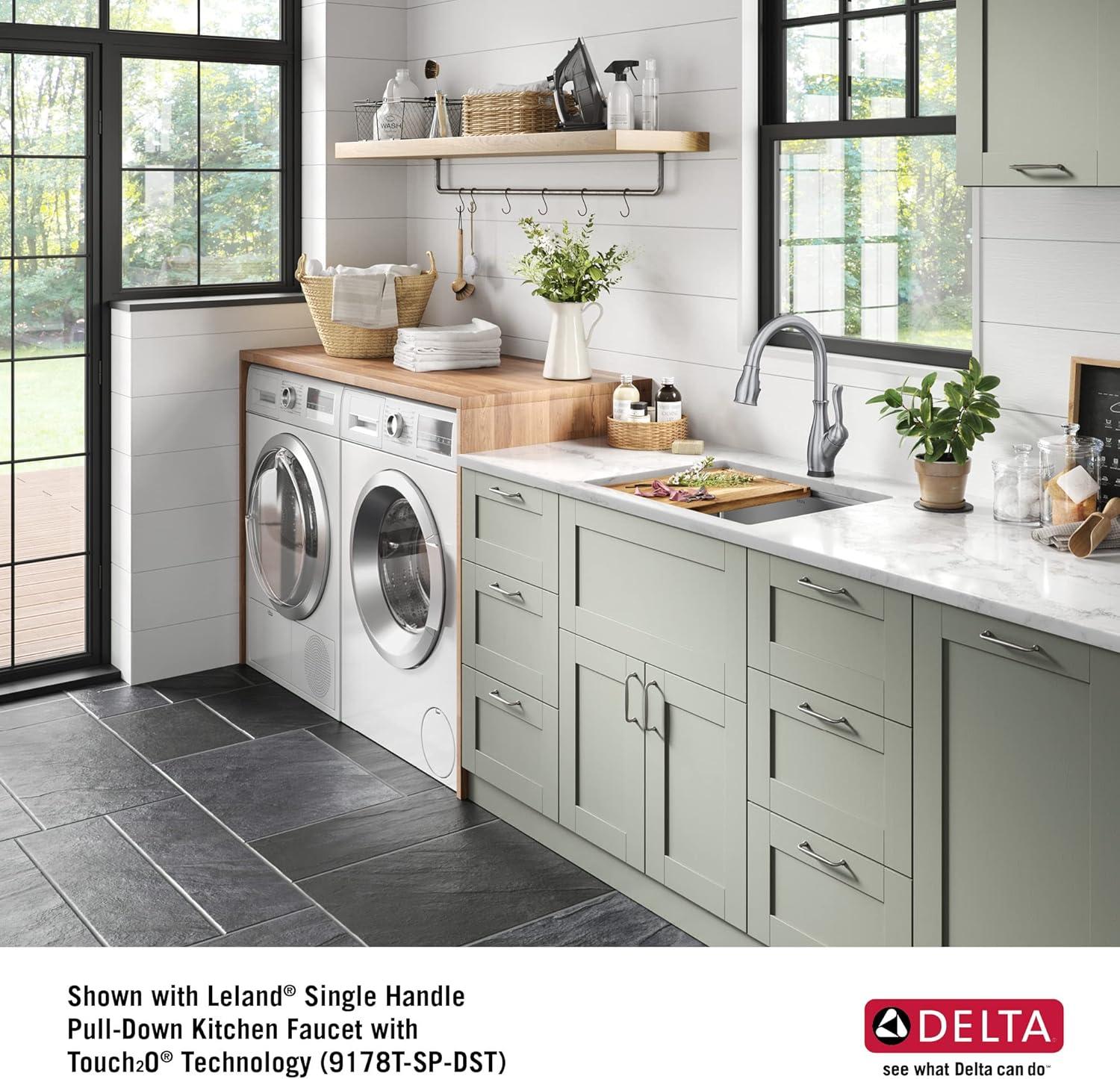 Delta Lorelai™ 24" L Workstation Laundry Utility Kitchen Sink Undermount 16 Gauge Stainless Steel Single Bowl