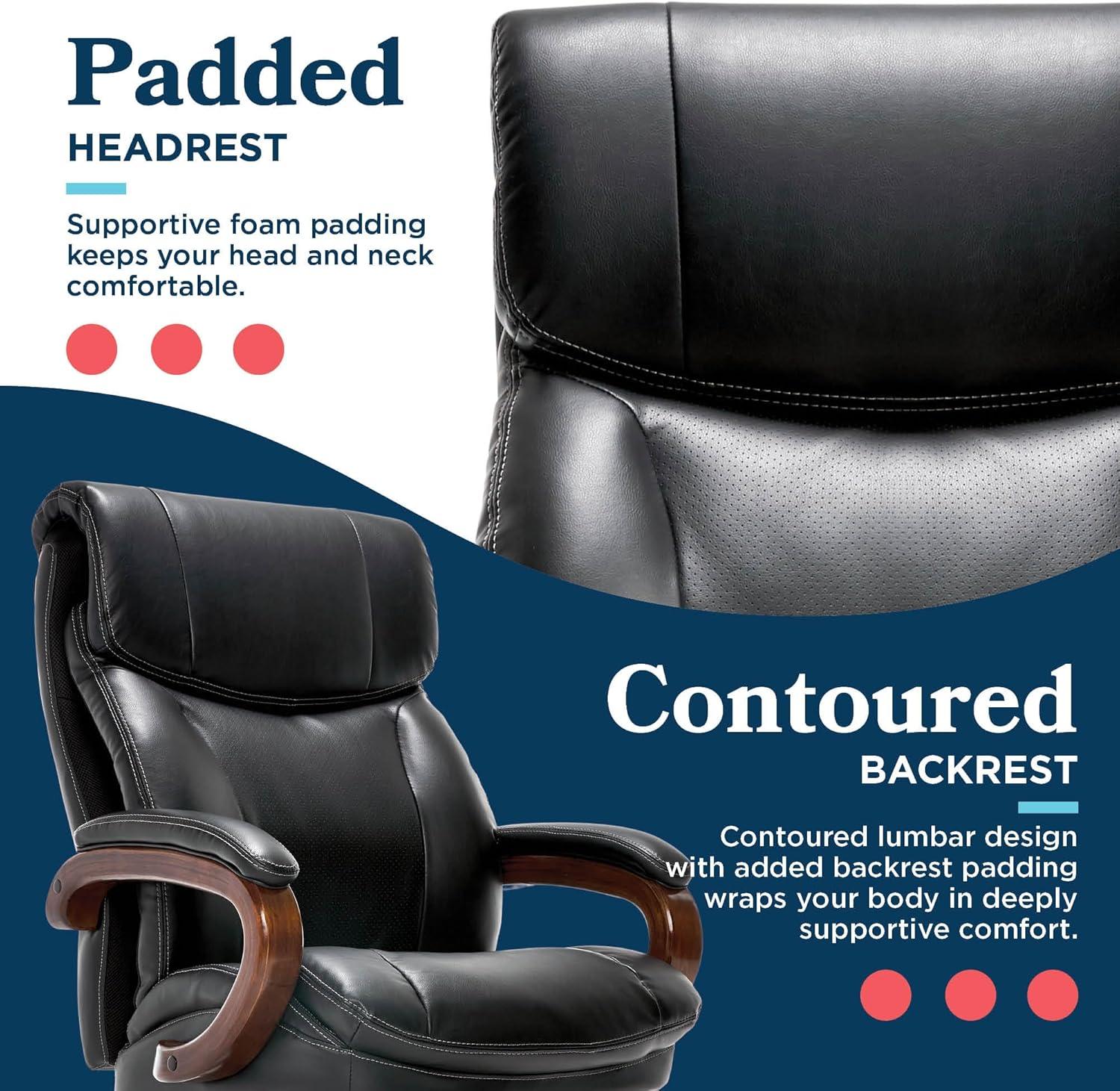 La-Z-Boy Trafford Big and Tall Executive Ergonomic Office Chair with AIR Lumbar Technology