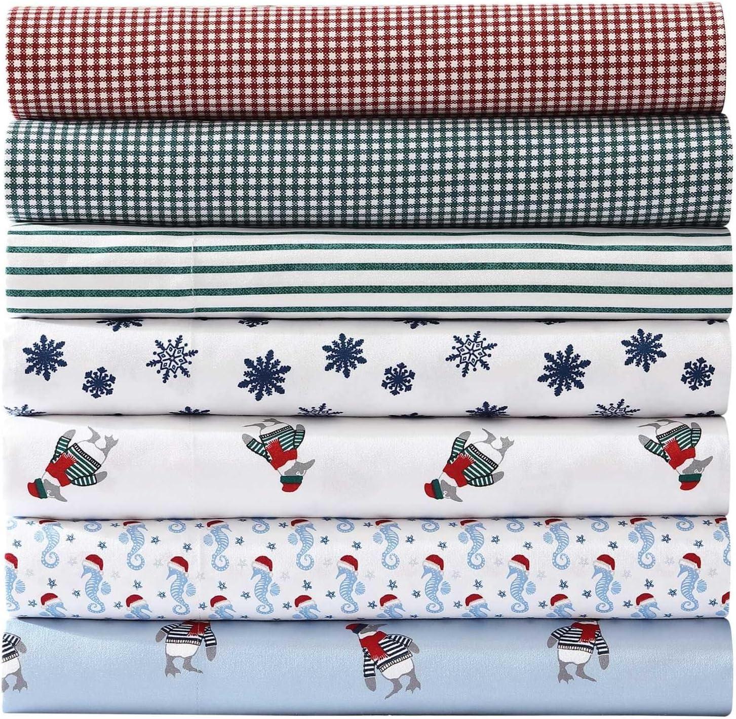 Nautica Nautica Cozy Brushed Flannel Printed Sheet Sets