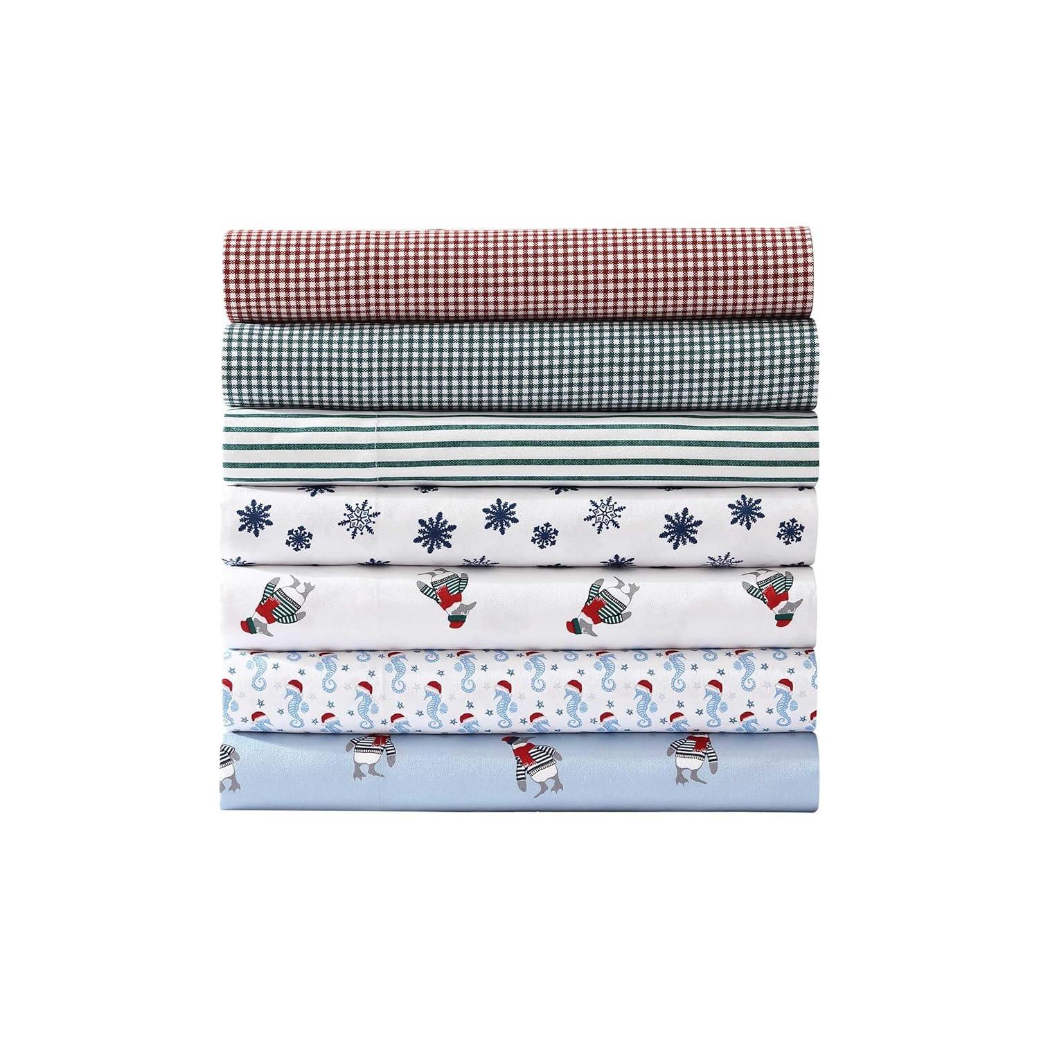 Nautica Nautica Cozy Brushed Flannel Printed Sheet Sets