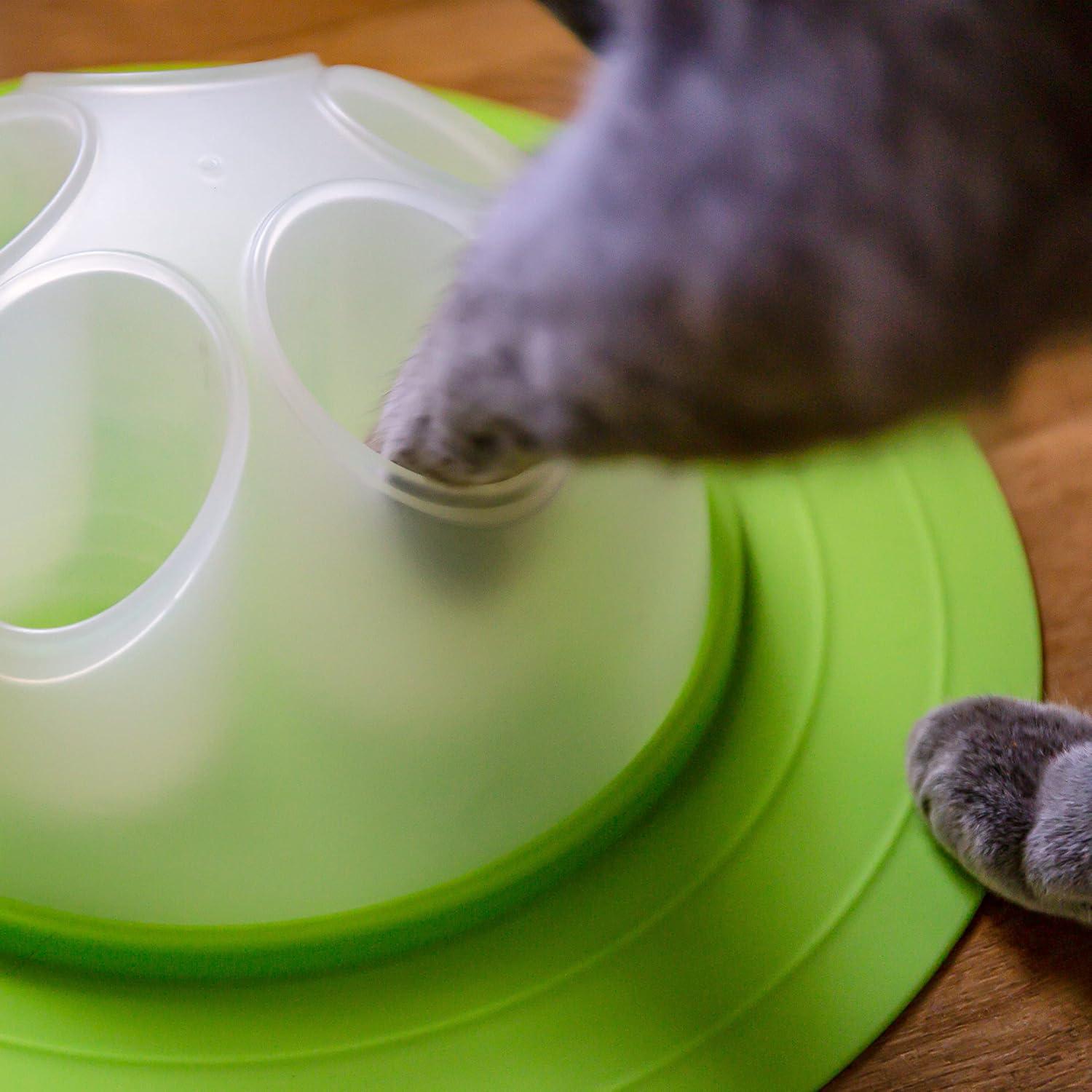 Franklin Pet Supply Interactive Cat Digging Slow Feeder Bowl - Toy Cat Bowl for Treats + Food - Scratching Bowl Slow Feeder - Interactive Toy + Slow Feeder Bowl for Cats + Kittens