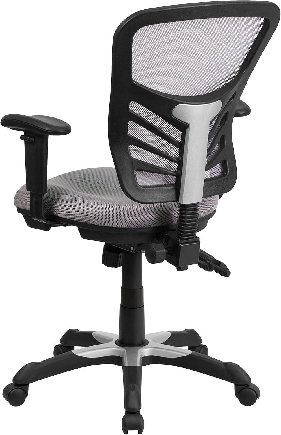 Flash Furniture Siyer Mid-Back Mesh Ergonomic Office Chair with Adjustable Arms by Flash Furniture