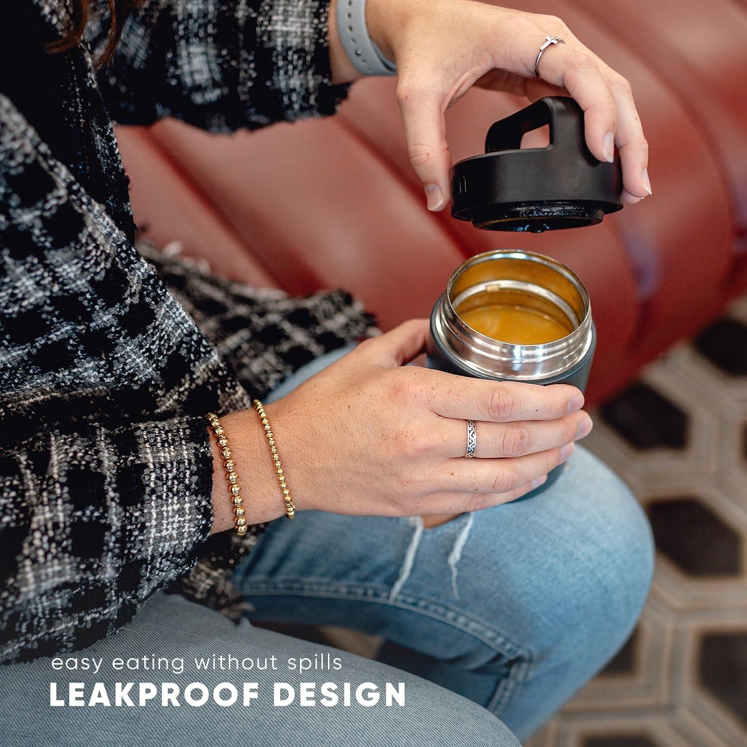 SIMPLE MODERN Food Jar w/ Handle Lid Double Wall Insulated 12 oz Ombre Sorbet