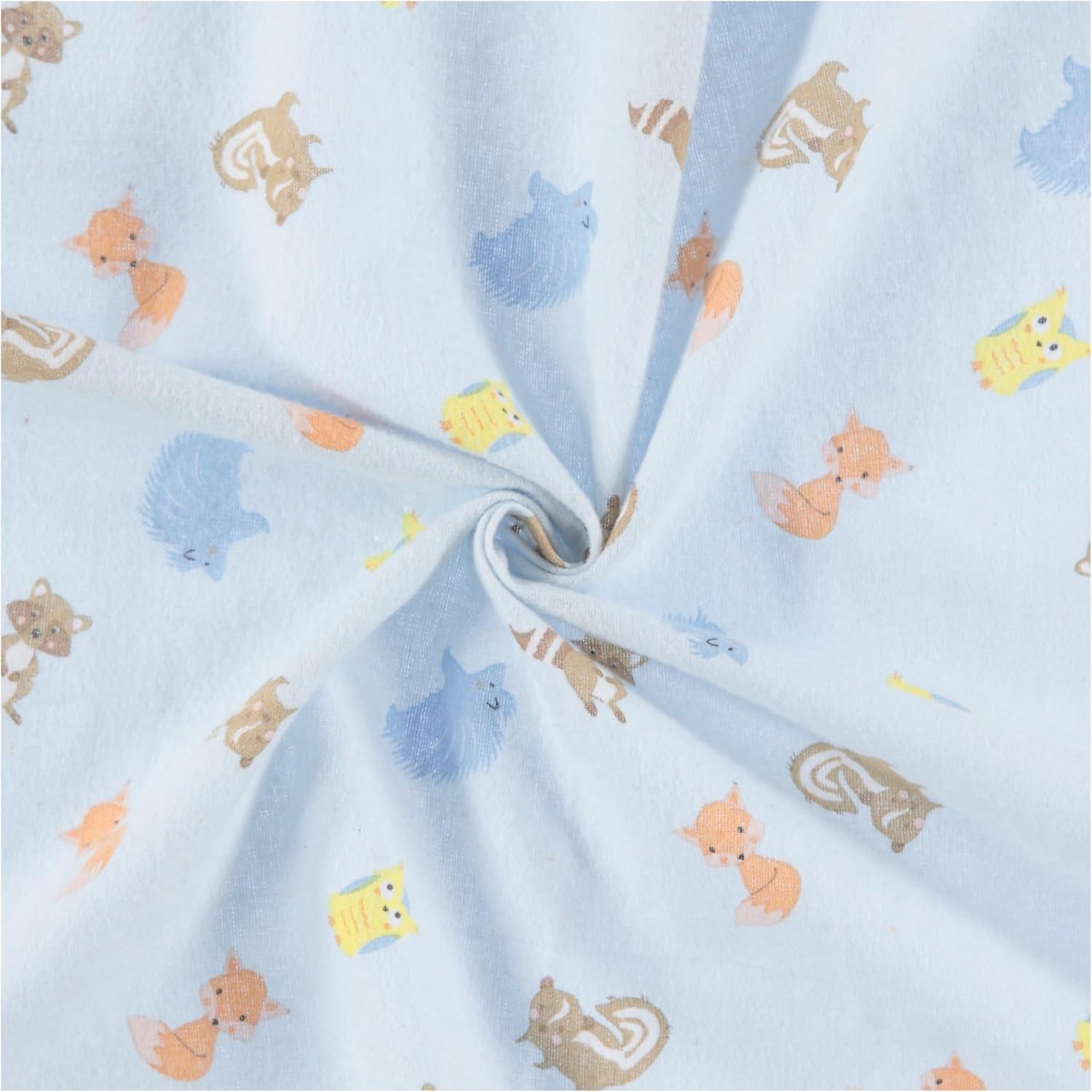 Little Beginnings Cudlie 4-Pack Receiving Blankets for Infants - Friendly Animal