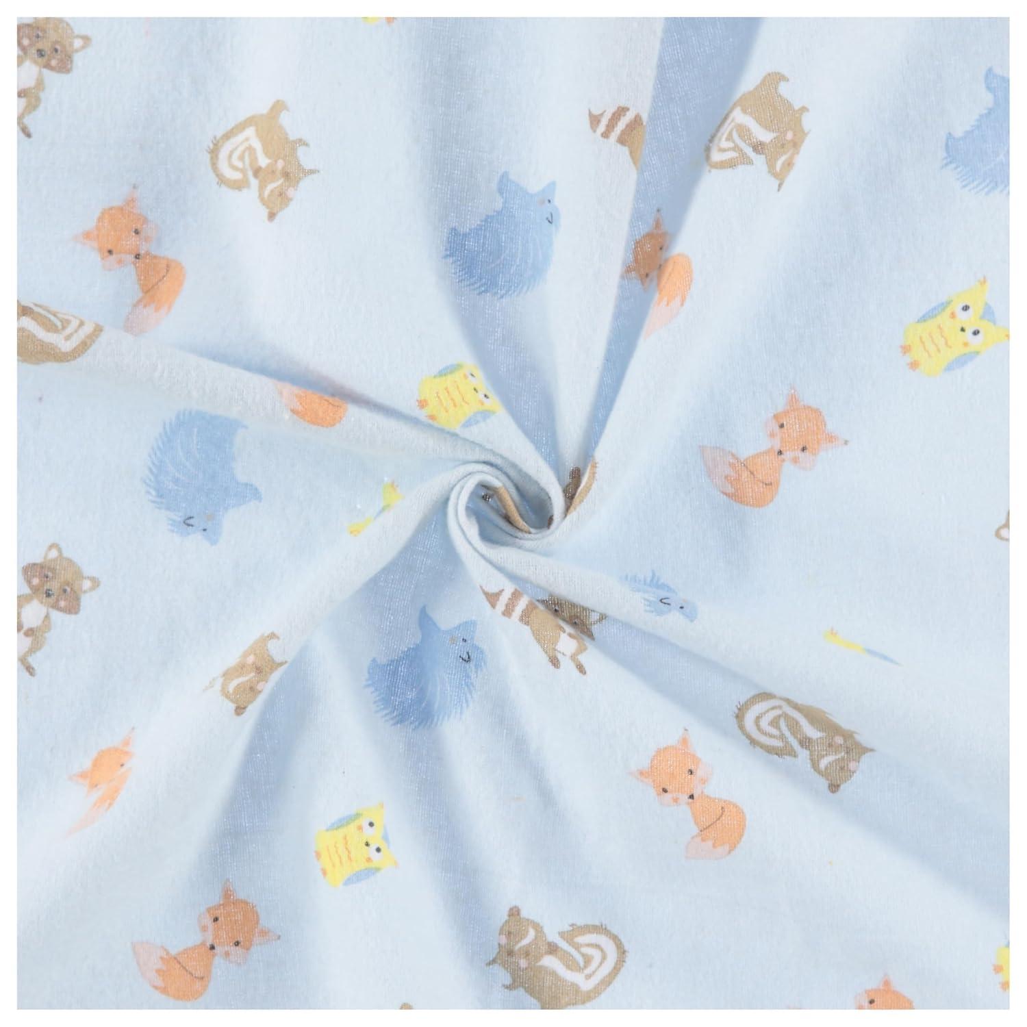 Little Beginnings Cudlie 4-Pack Receiving Blankets for Infants - Friendly Animal