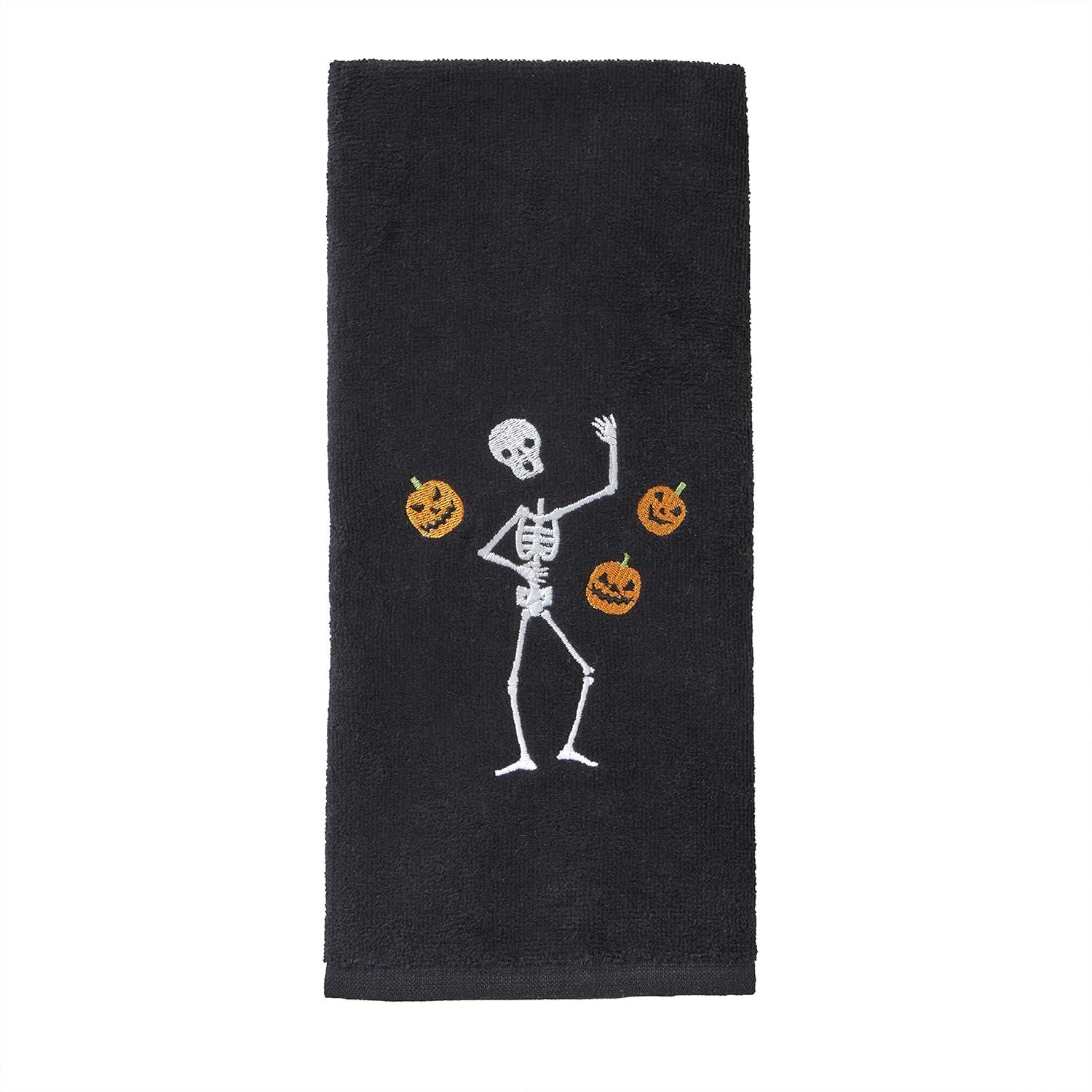 Holiday Embroidered Cotton Hand Towel Set, 6-Piece