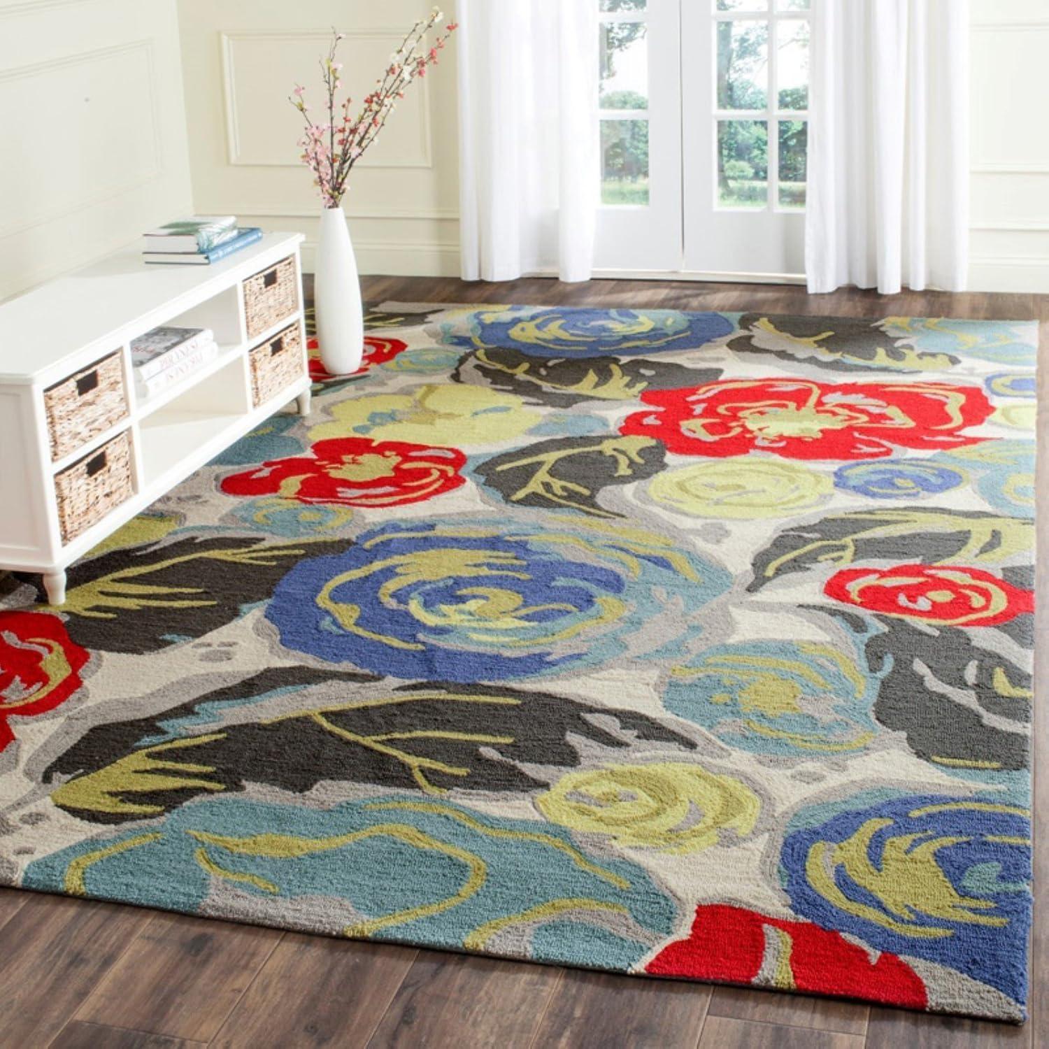 Four Seasons FRS437 Hand Hooked Area Rug  - Safavieh