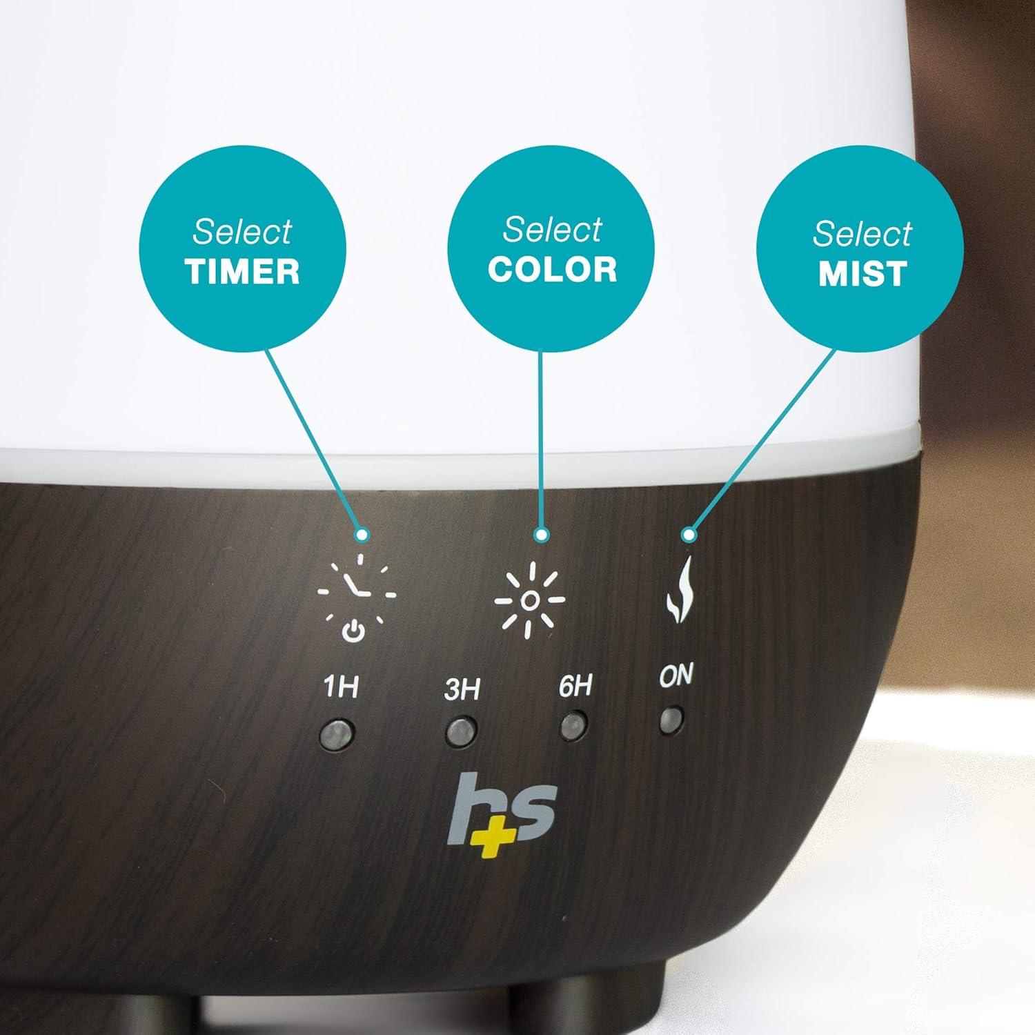 H+S - 500mL Essential Oil Aroma Diffuser, White