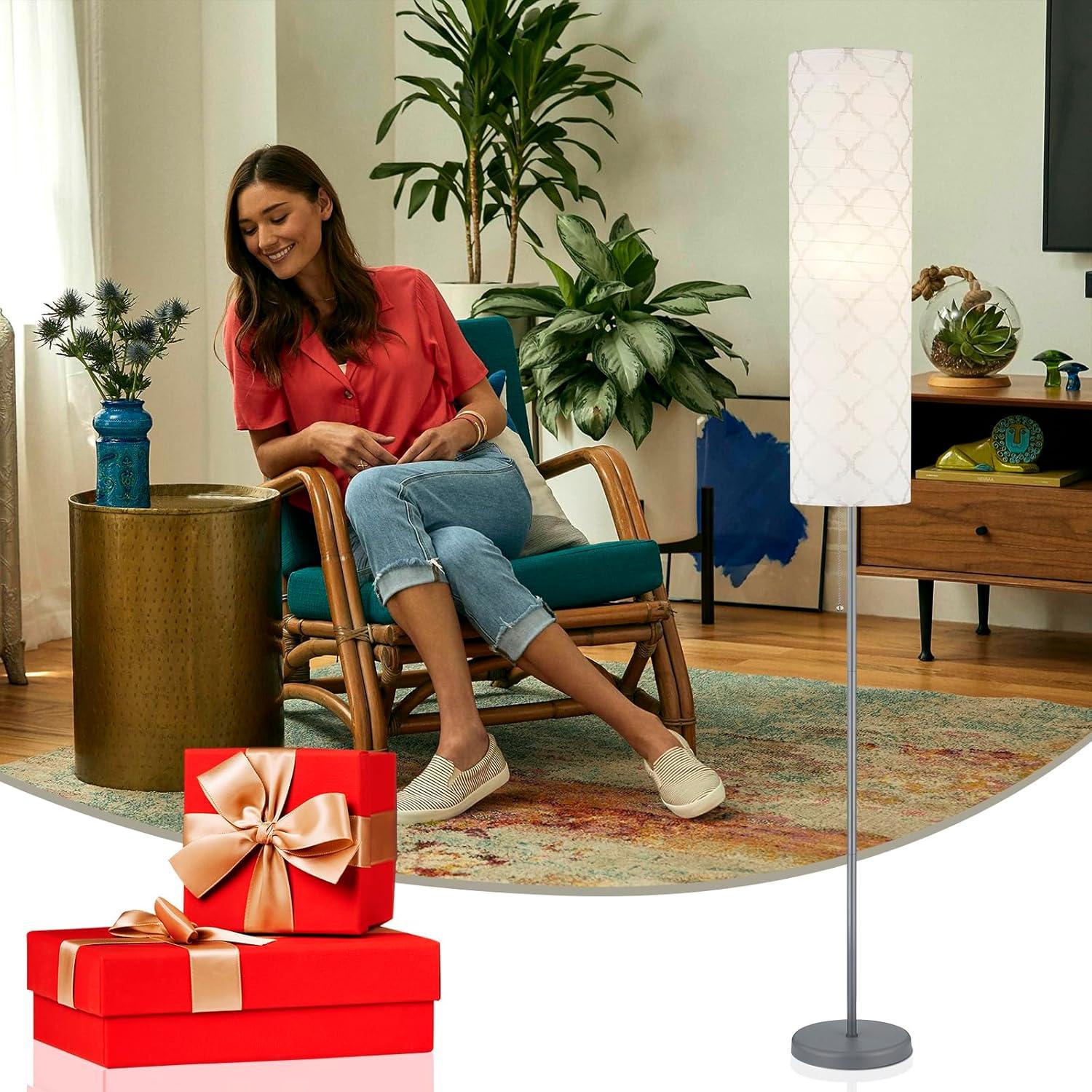 Wrought Studio™ 65" Minimalist Paper Lantern Floor Lamp