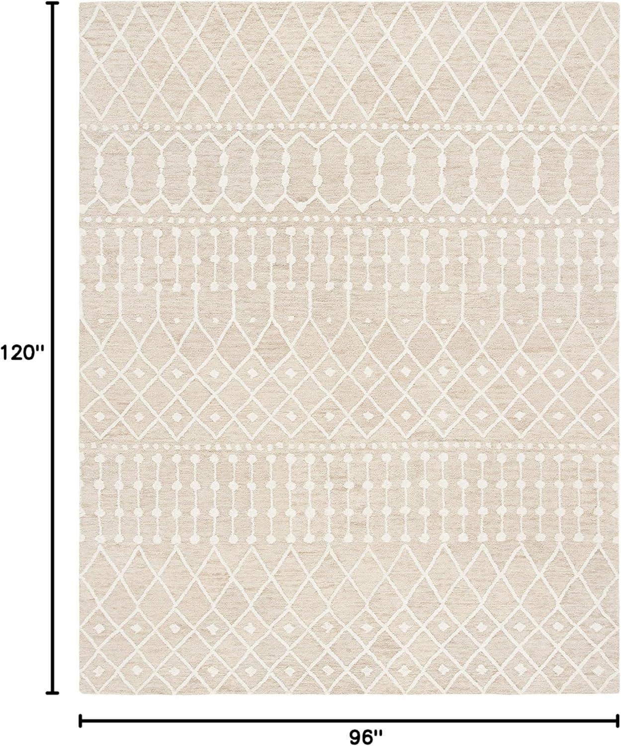 Blossom BLM115 Hand Tufted Area Rug - Beige/Ivory - 8'x10' - Safavieh.