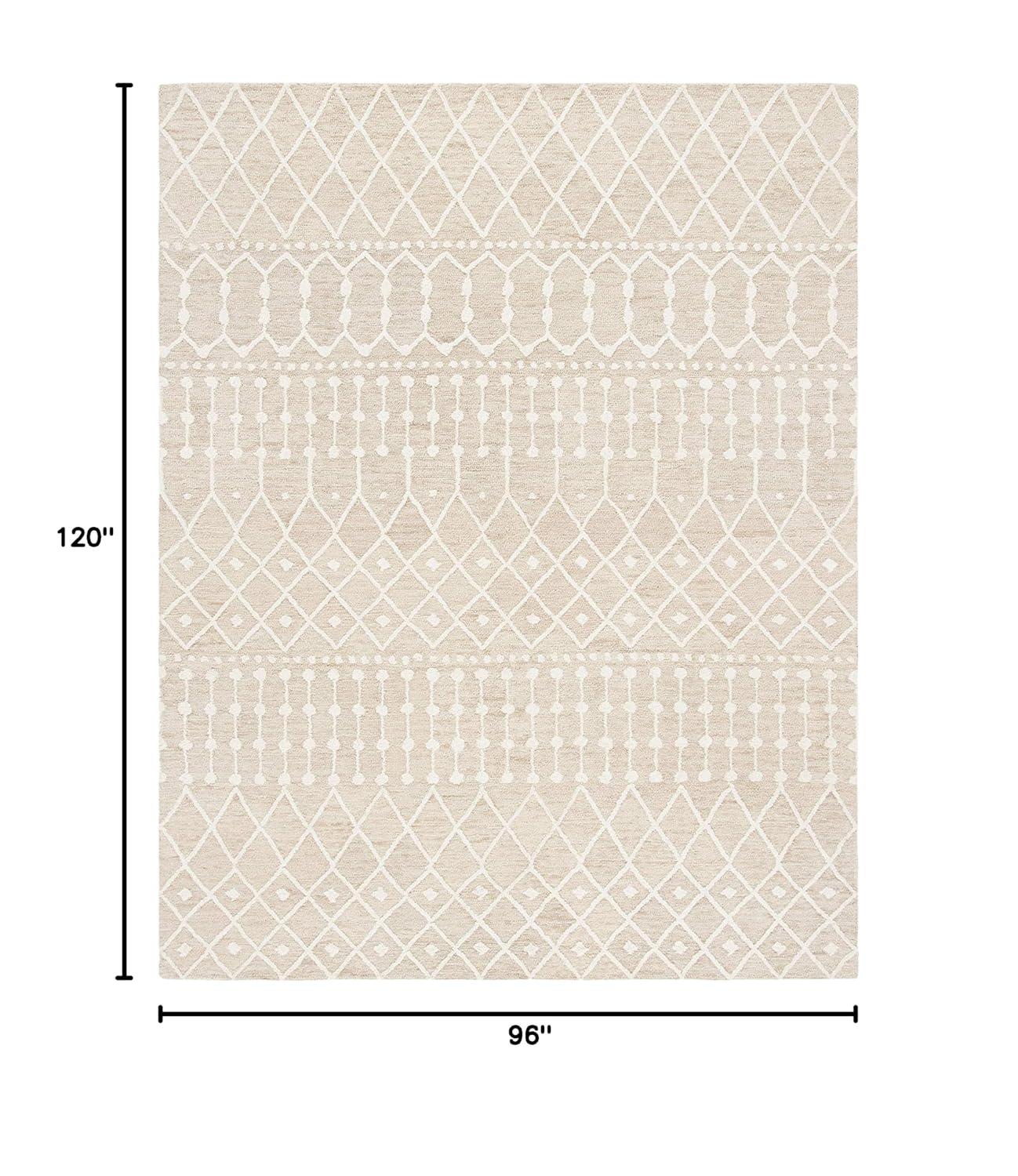 Blossom BLM115 Hand Tufted Area Rug - Beige/Ivory - 8'x10' - Safavieh.